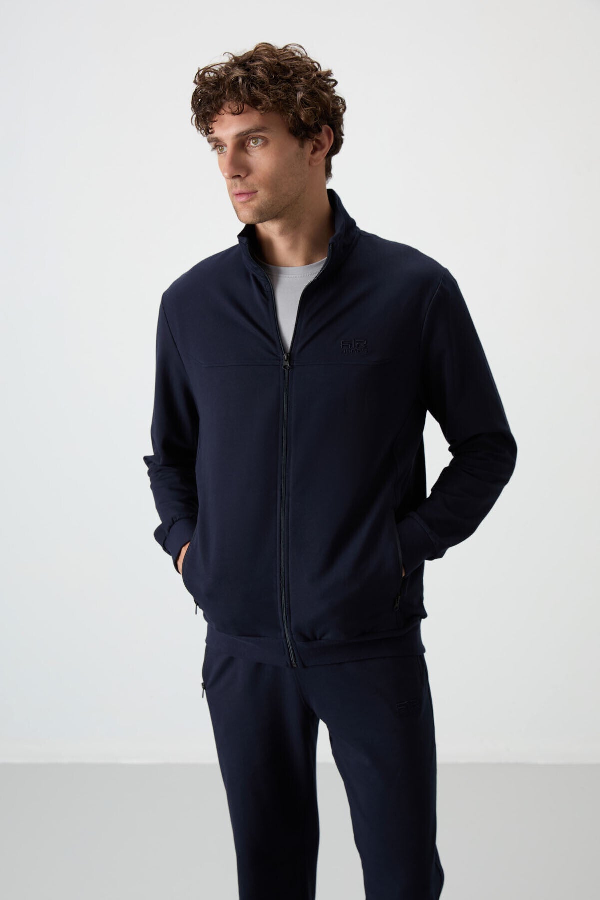 Troy İndigo Standart Kalıp Erkek Eşofman Takım - 85196