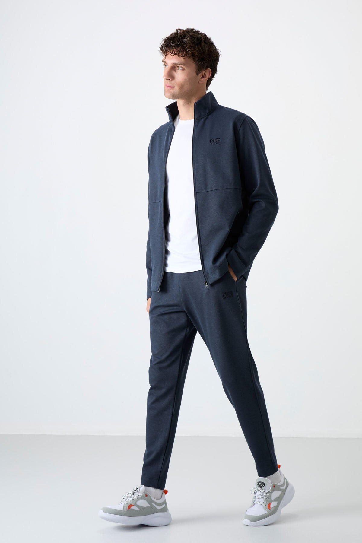 Carlos İndigo Standart Kalıp Erkek Eşofman Takım - 85209