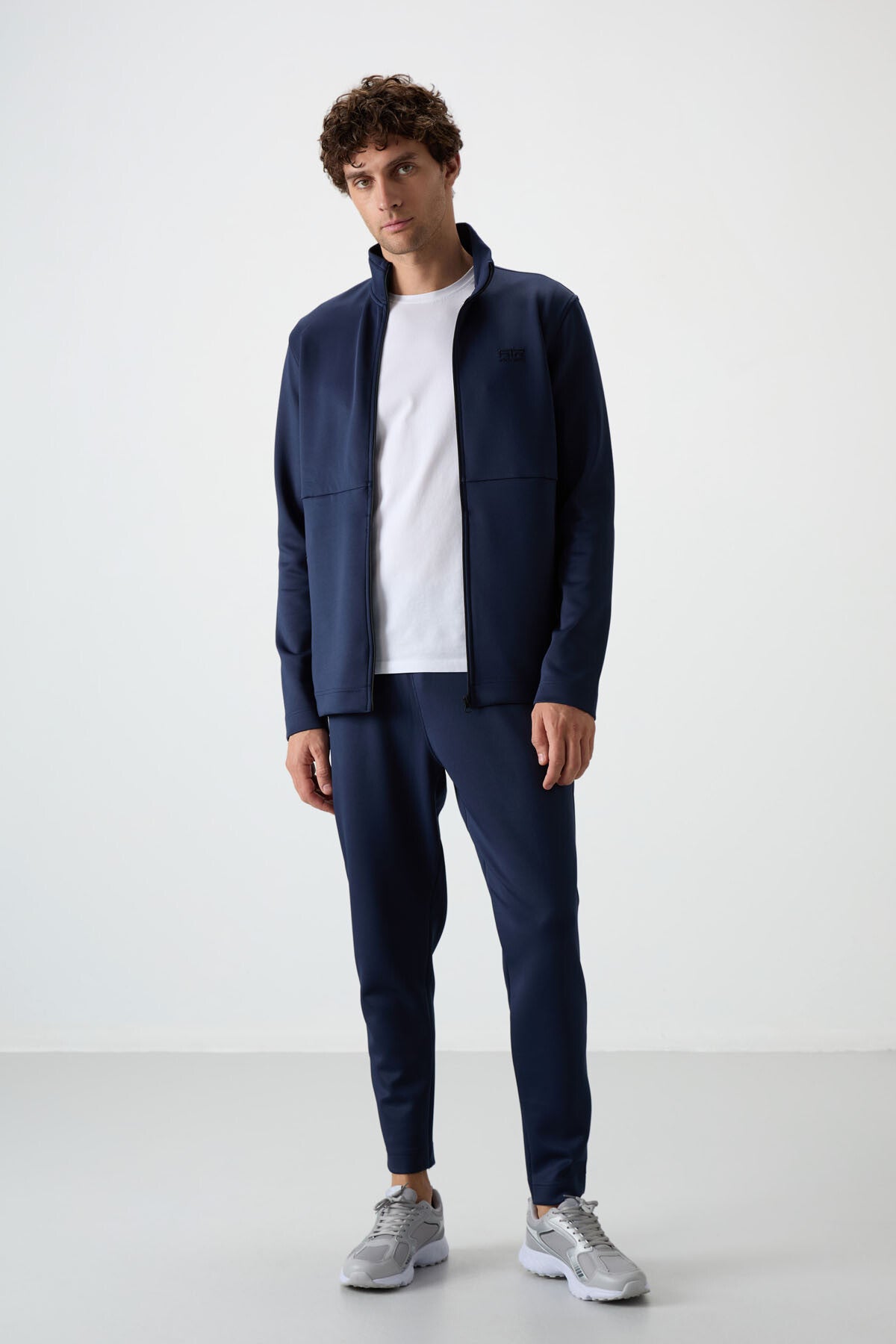 Bran İndigo Scuba Kumaş Erkek Eşofman Takım - 85199