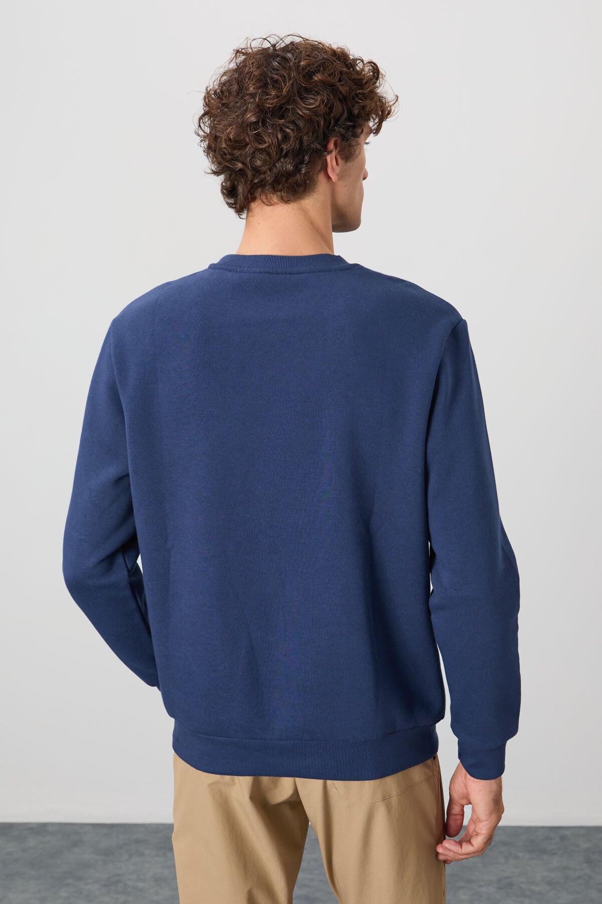 Omar İndigo Şardonlu Erkek Sweatshirt - 88137