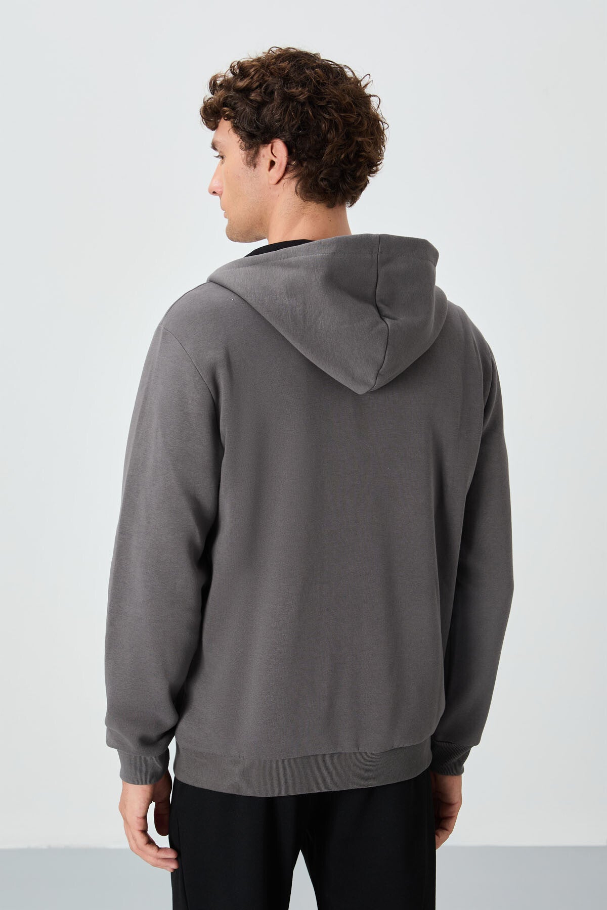 Hector Koyu Gri Şardonlu Erkek Sweatshirt - 88139