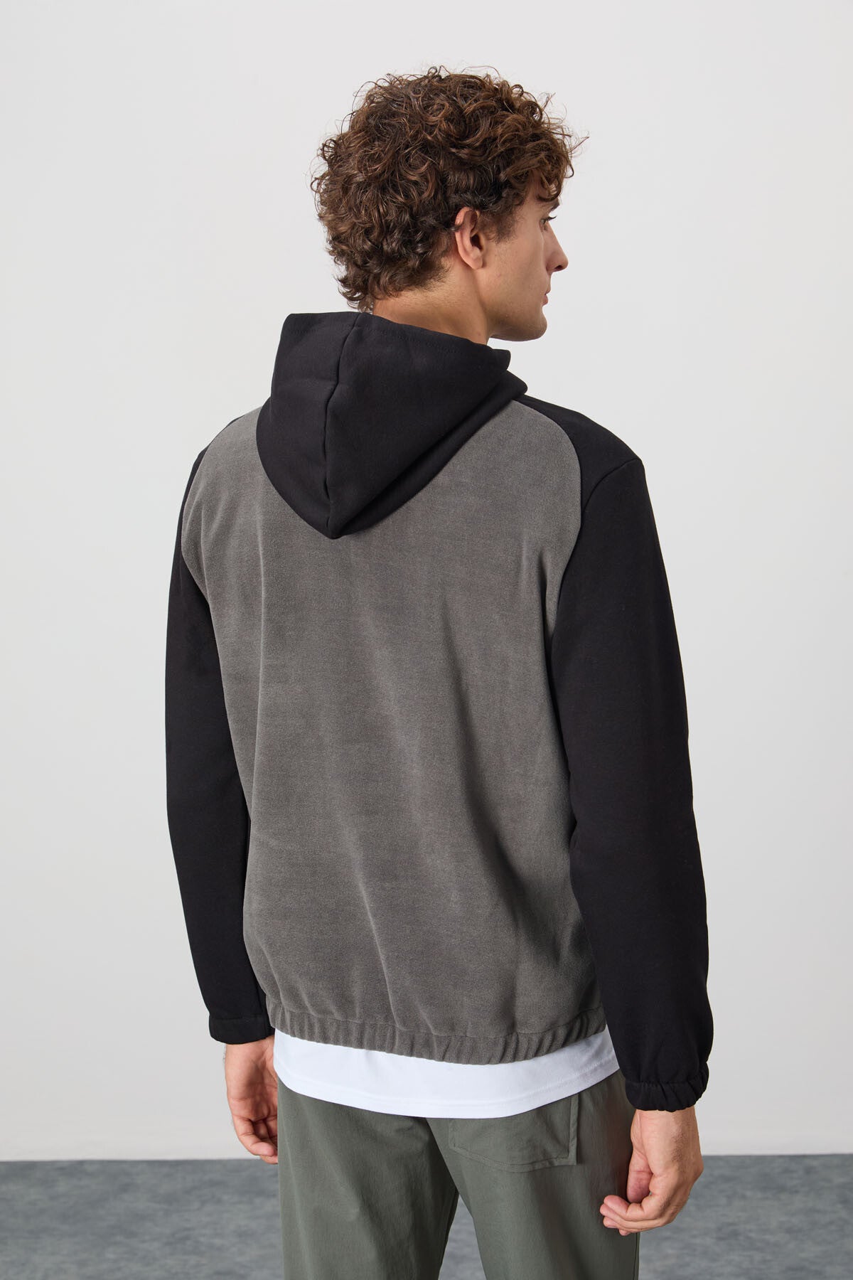 Ruby Koyu Gri Standart Kalıp Polar Erkek Sweatshirt - 88300