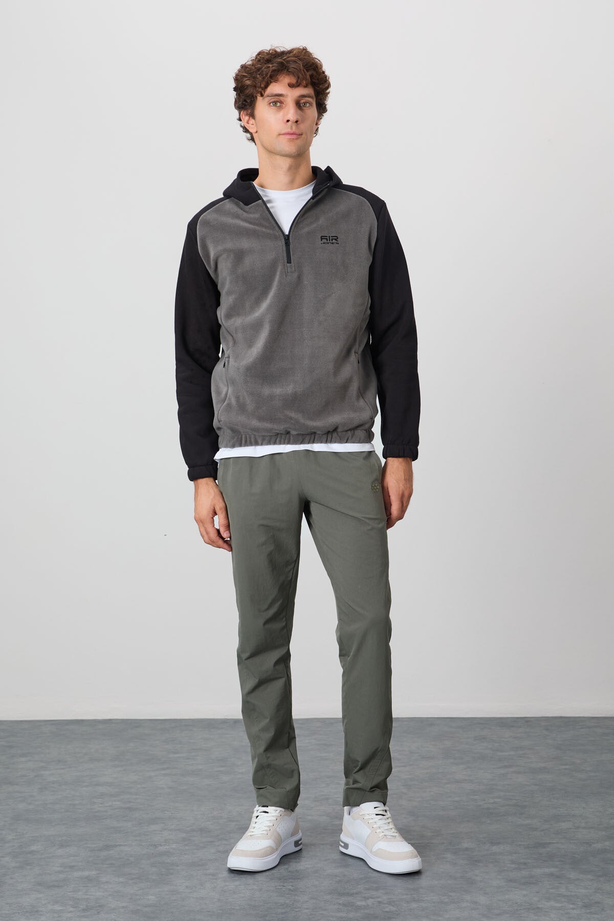 Ruby Koyu Gri Standart Kalıp Polar Erkek Sweatshirt - 88300