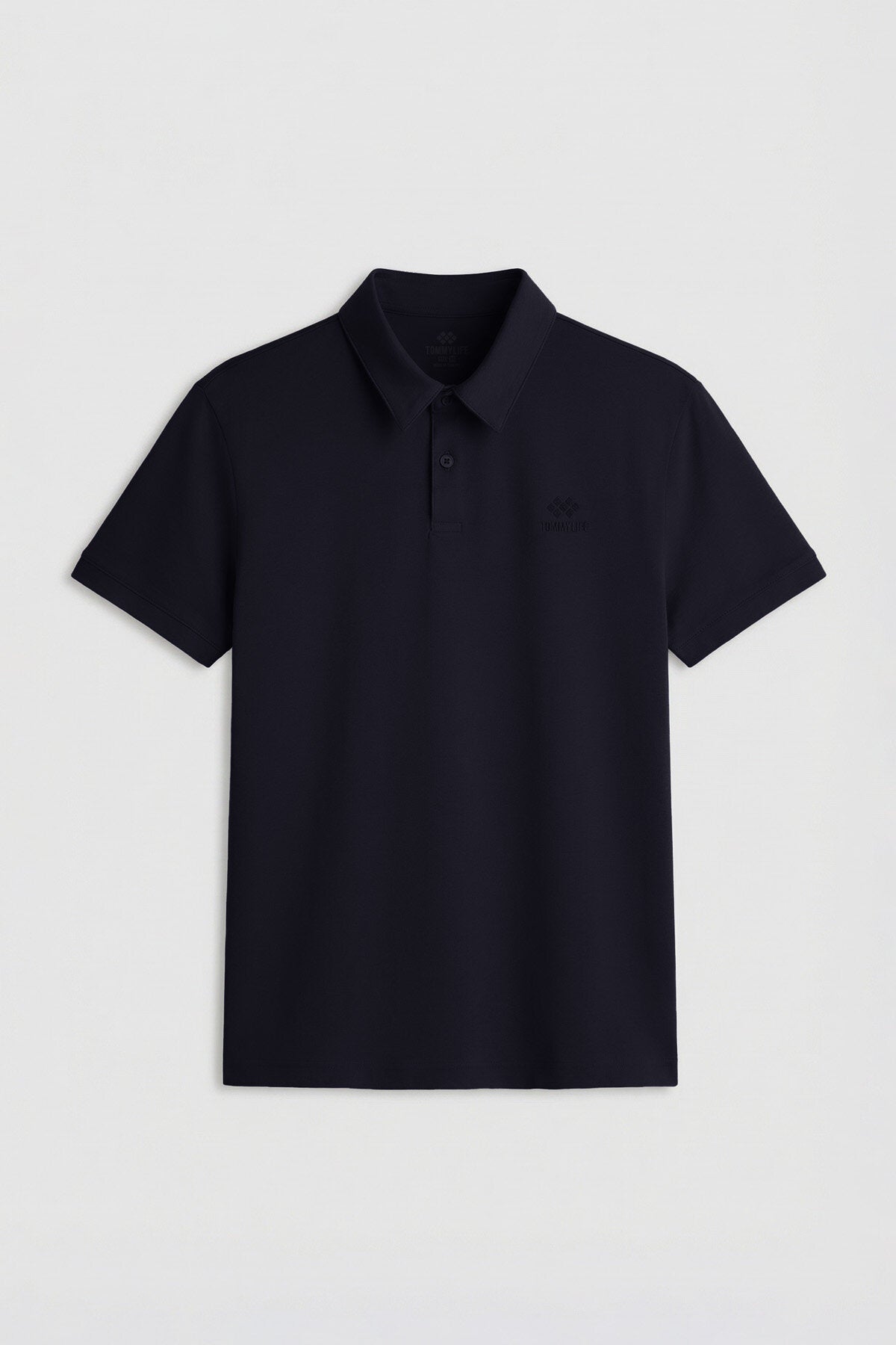 Lacivert Standart Kalıp Basic Polo Yaka Erkek T-Shirt - 87748