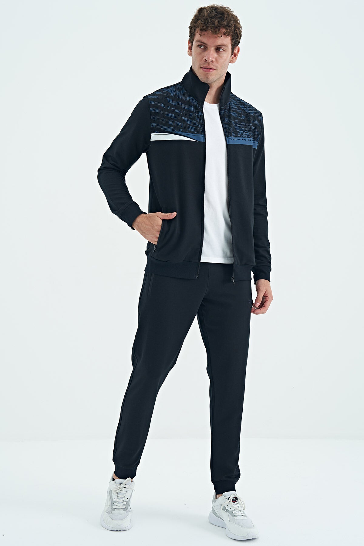 Harry Lacivert Standart Kalıp Erkek Eşofman Takım - 85197