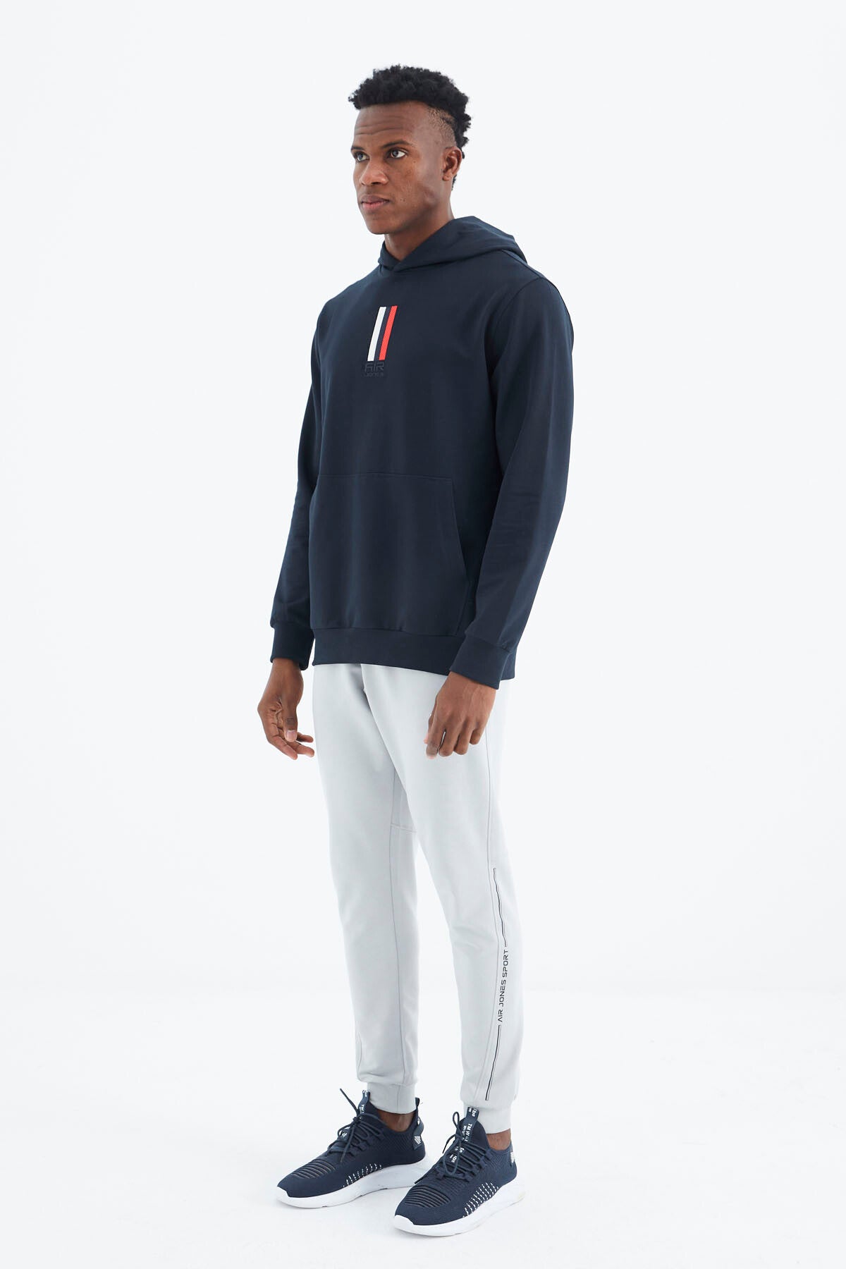 Harvey Lacivert Kapüşonlu Sweatshirt - 88309