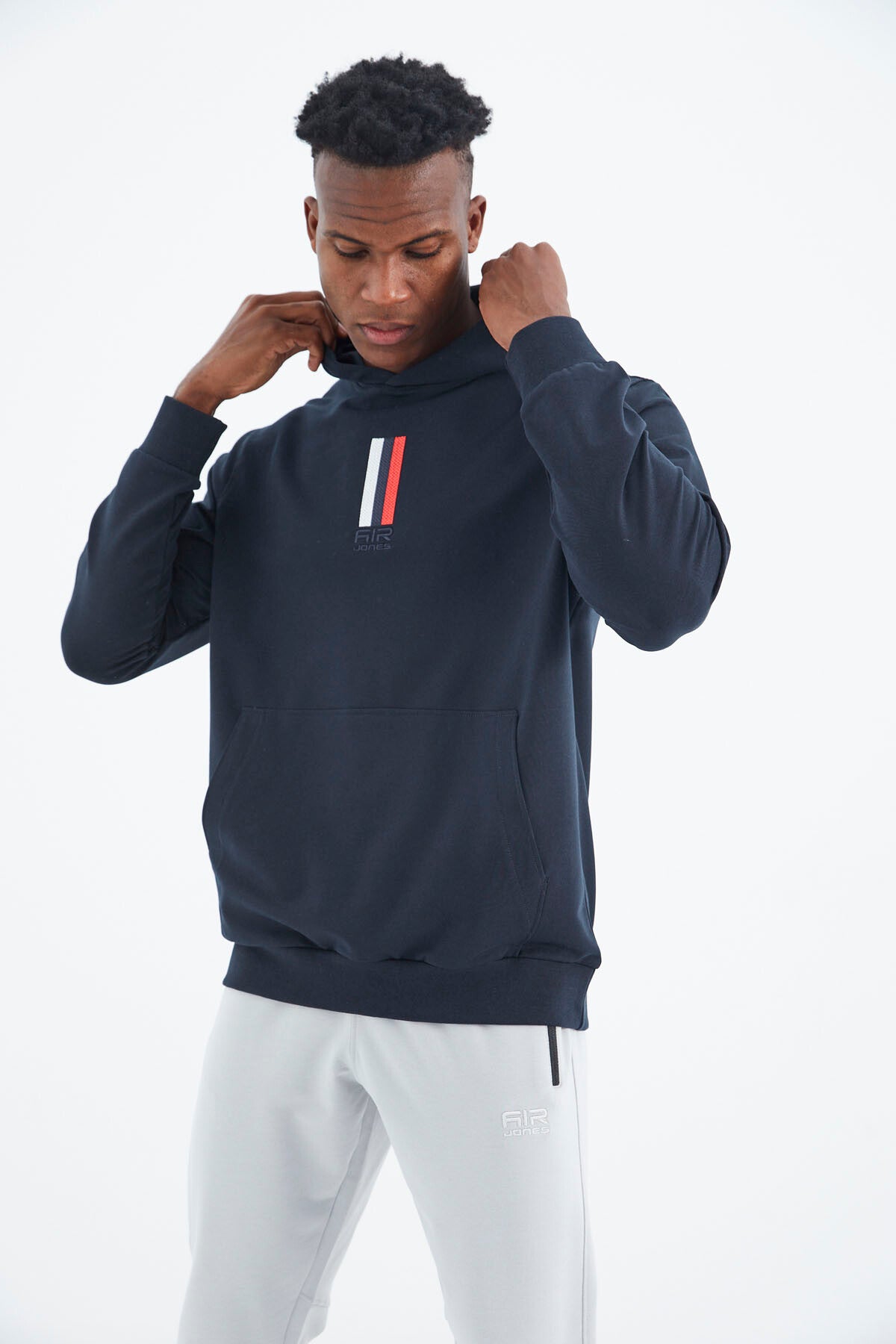 Harvey Lacivert Kapüşonlu Sweatshirt - 88309