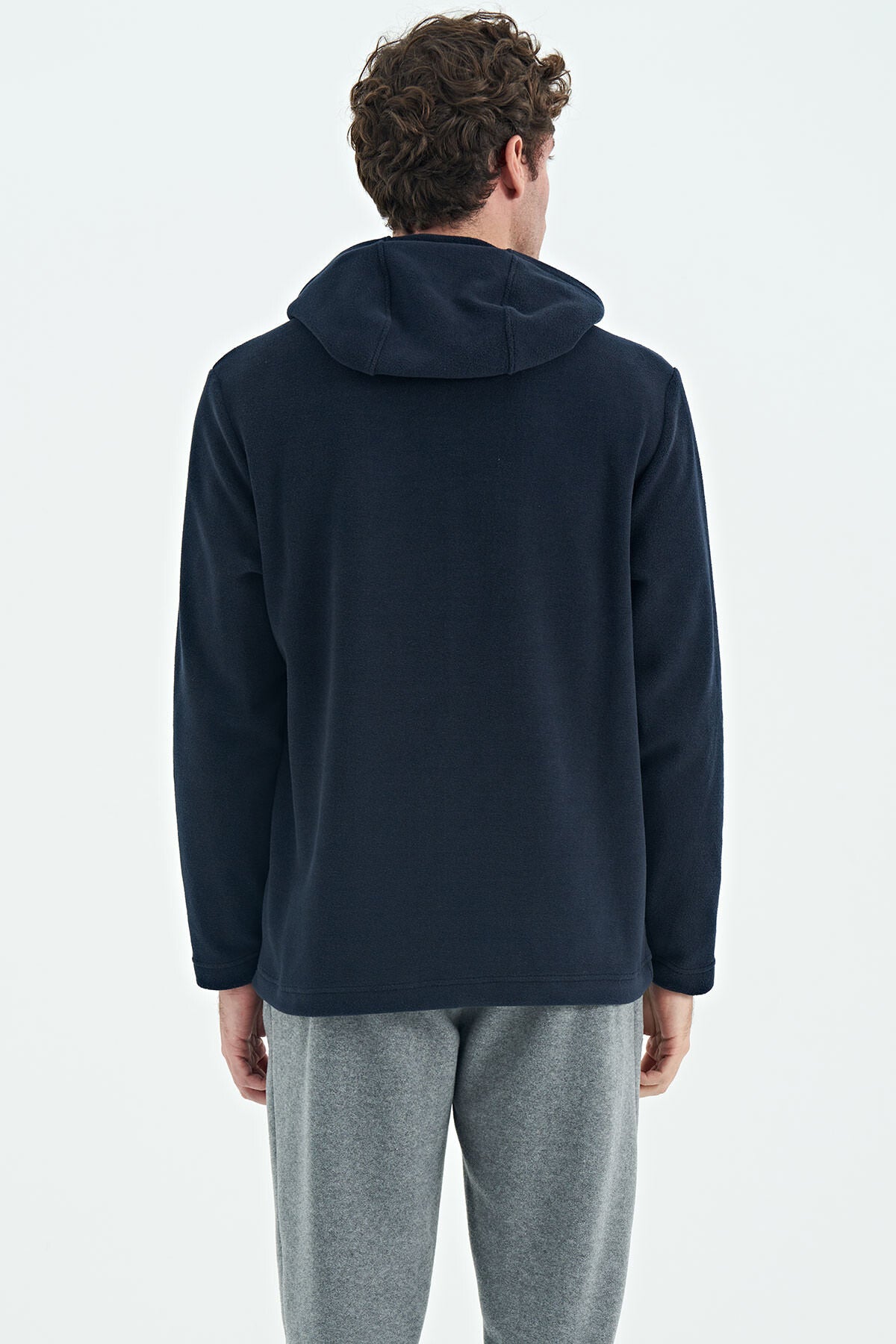 Hern Lacivert Erkek Polar Sweatshirt - 88301