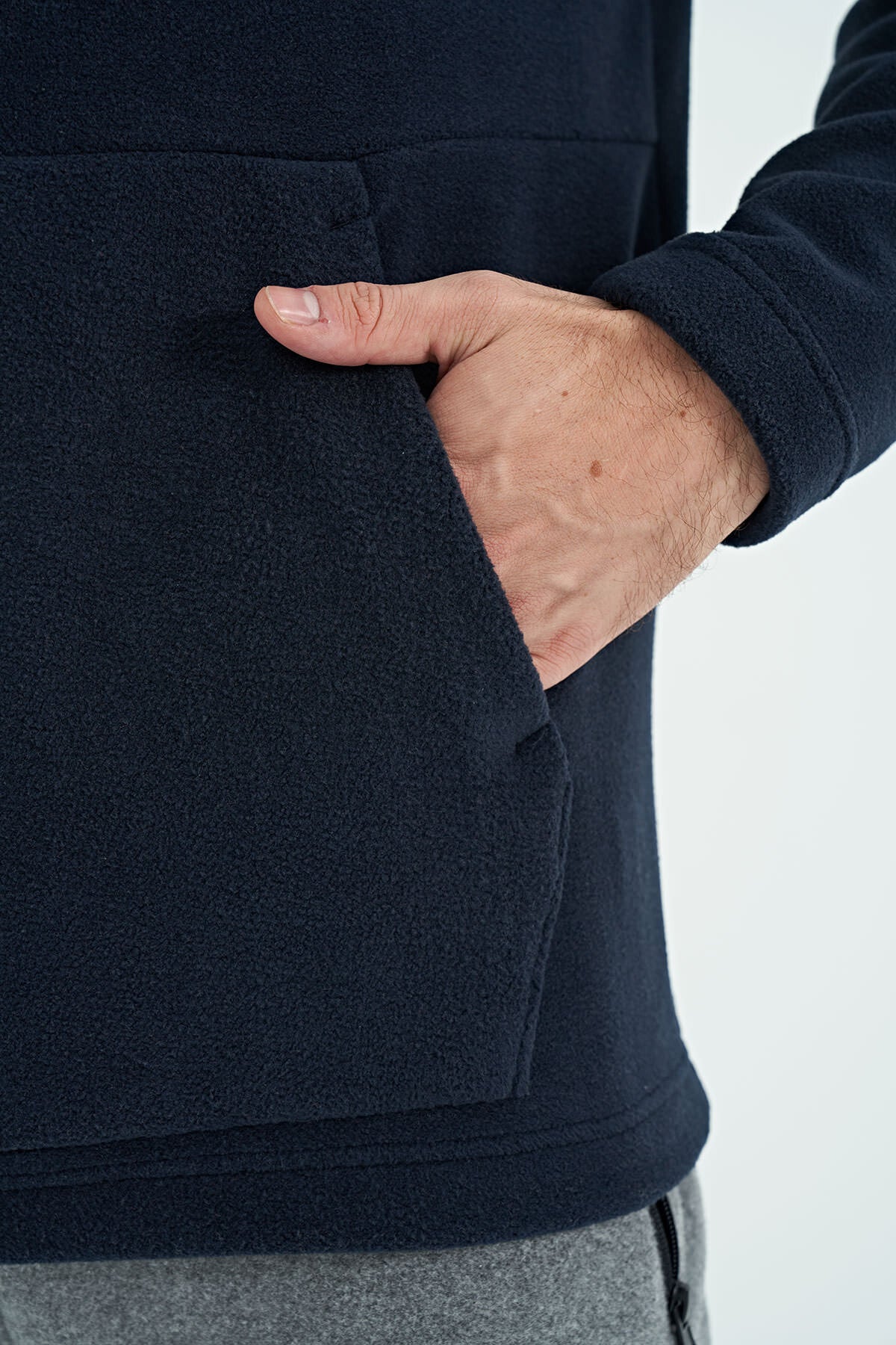 Hern Lacivert Erkek Polar Sweatshirt - 88301
