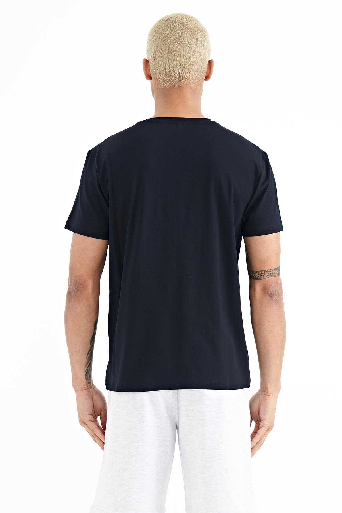 Bert Lacivert Standart Kalıp Erkek T-Shirt - 88210