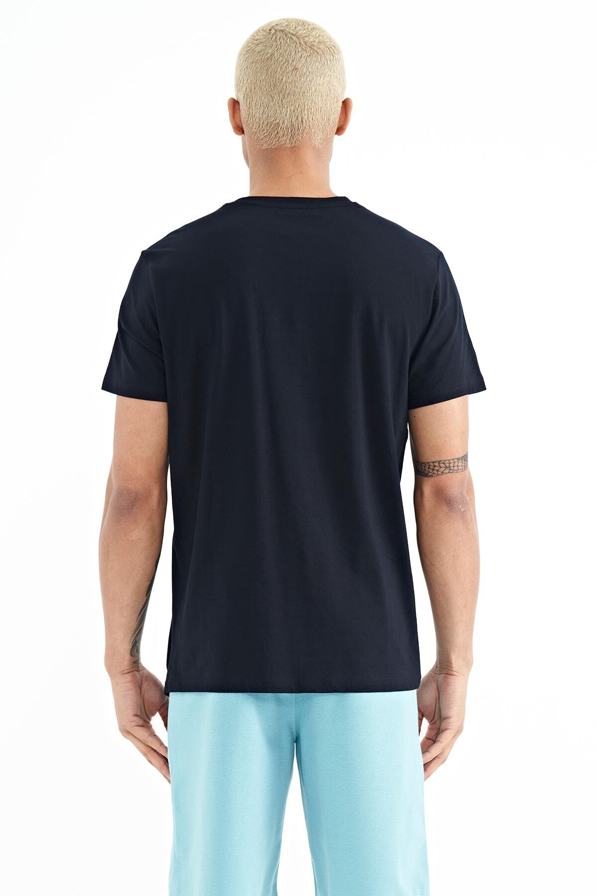 Otis Lacivert Standart Kalıp Erkek T-Shirt - 88228