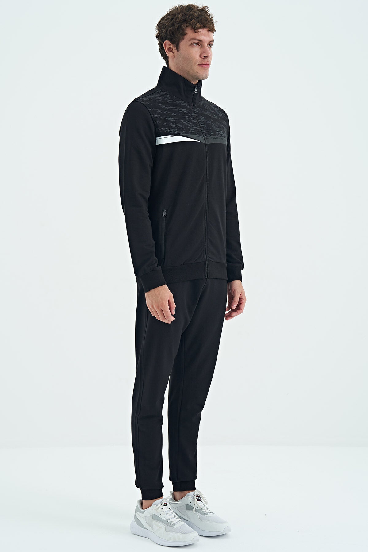 Harry Siyah Standart Kalıp Erkek Eşofman Takım - 85197