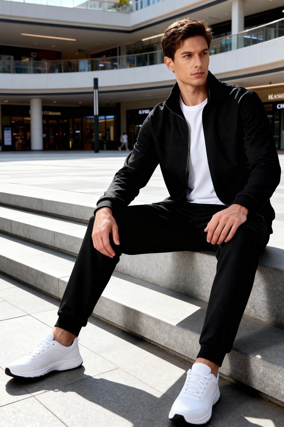 Hugo Siyah Jogger Erkek Eşofman Takım - 85198