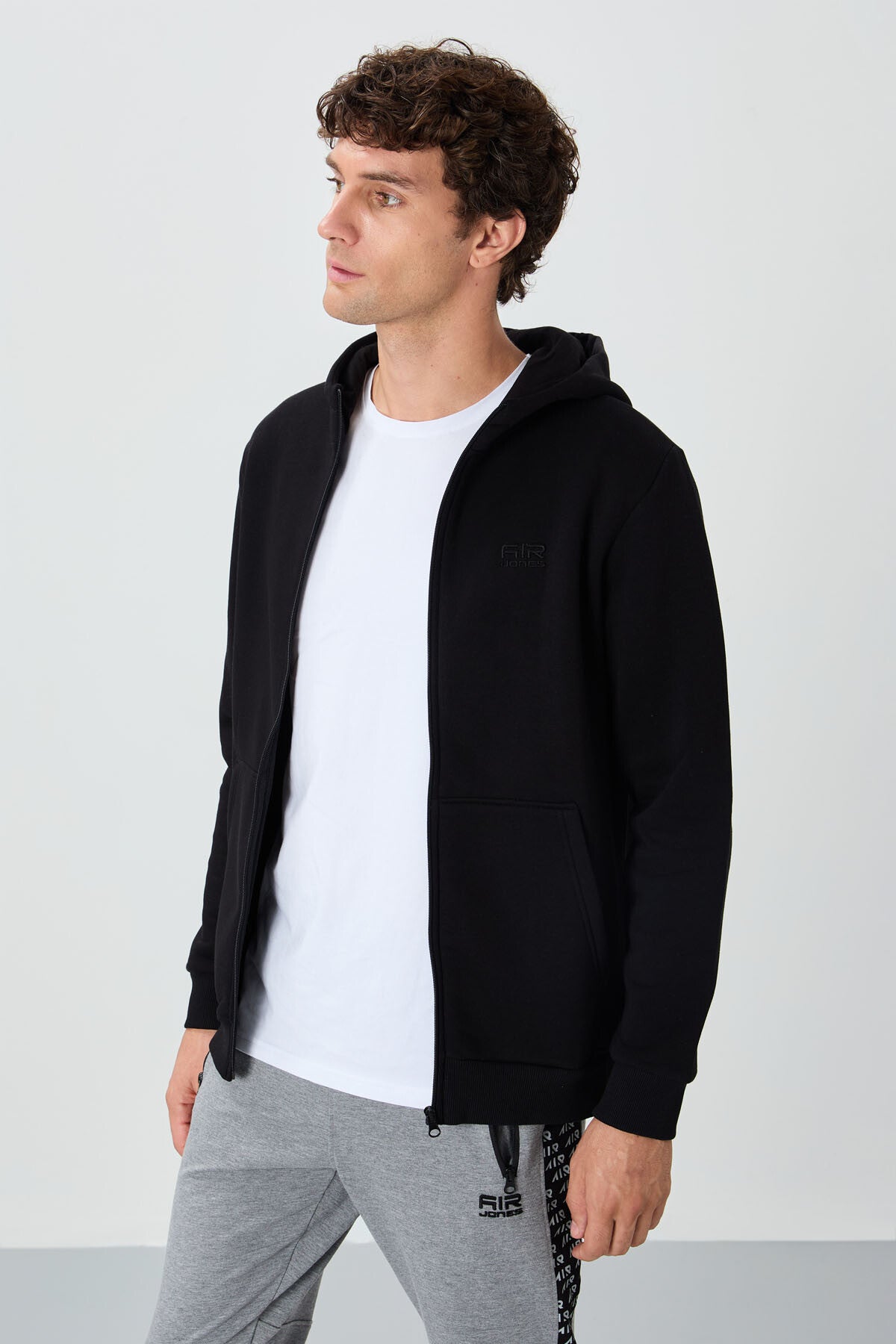Hector Siyah Şardonlu Erkek Sweatshirt - 88139