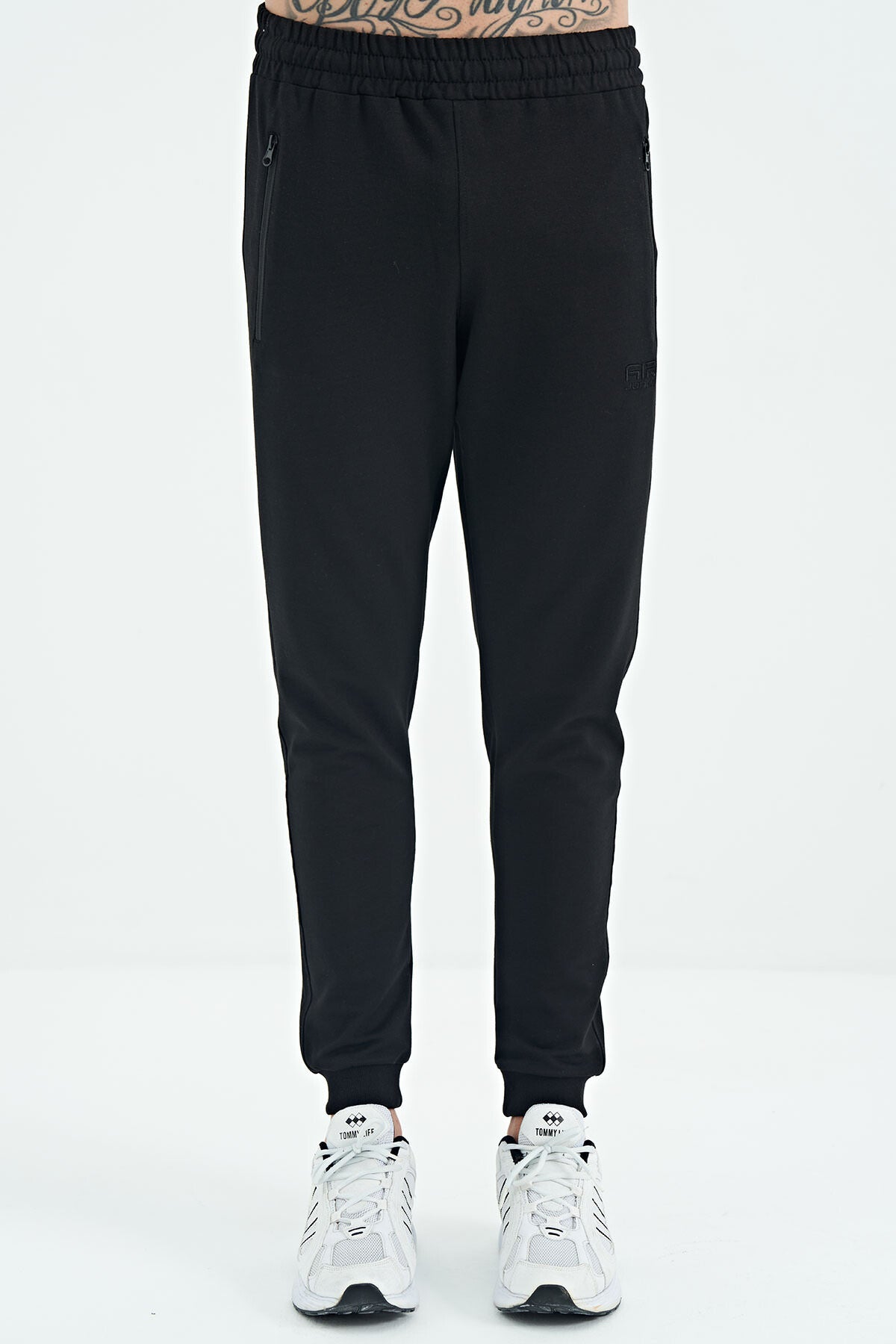 Kane Siyah Cepli Jogger Erkek Eşofman Alt - 84907