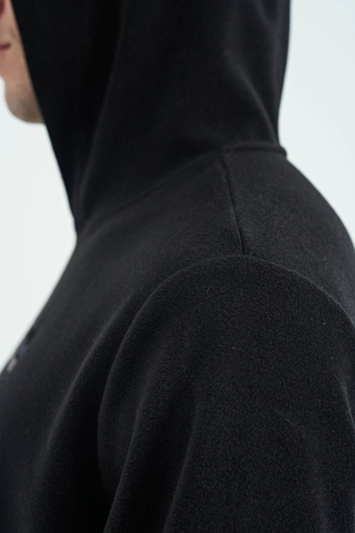 Hern Siyah Erkek Polar Sweatshirt - 88301