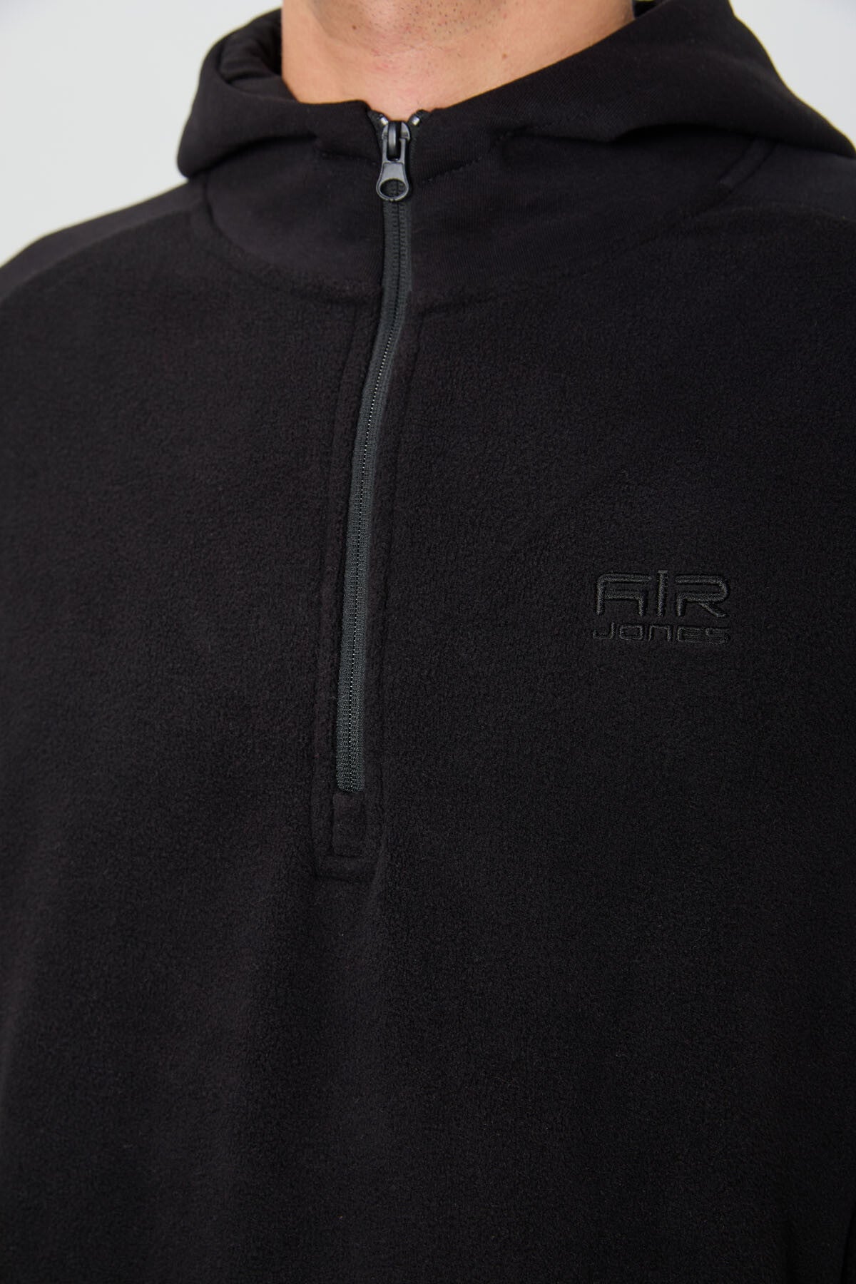 Ruby Siyah Standart Kalıp Polar Erkek Sweatshirt - 88300
