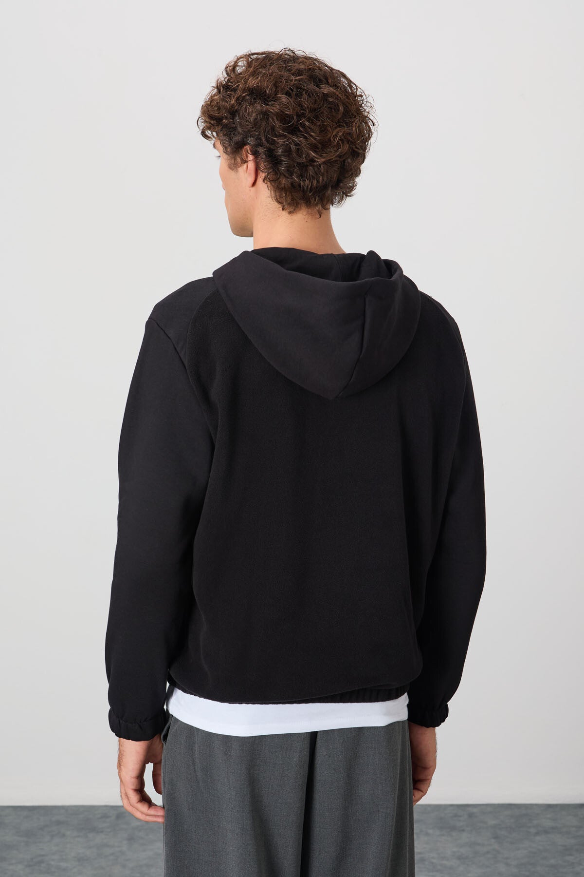 Ruby Siyah Standart Kalıp Polar Erkek Sweatshirt - 88300