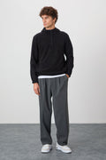 Ruby Siyah Standart Kalıp Polar Erkek Sweatshirt - 88300