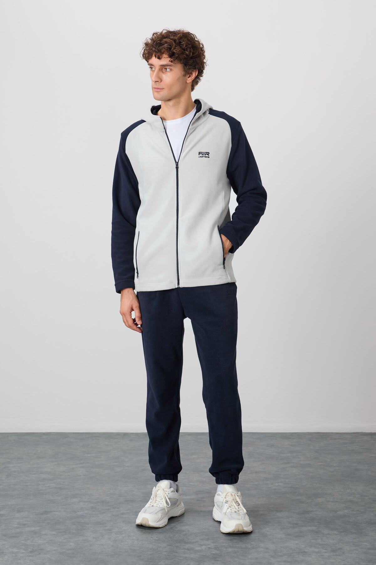 Connell Taş Rahat Kalıp Polar Erkek Sweatshirt - 88313