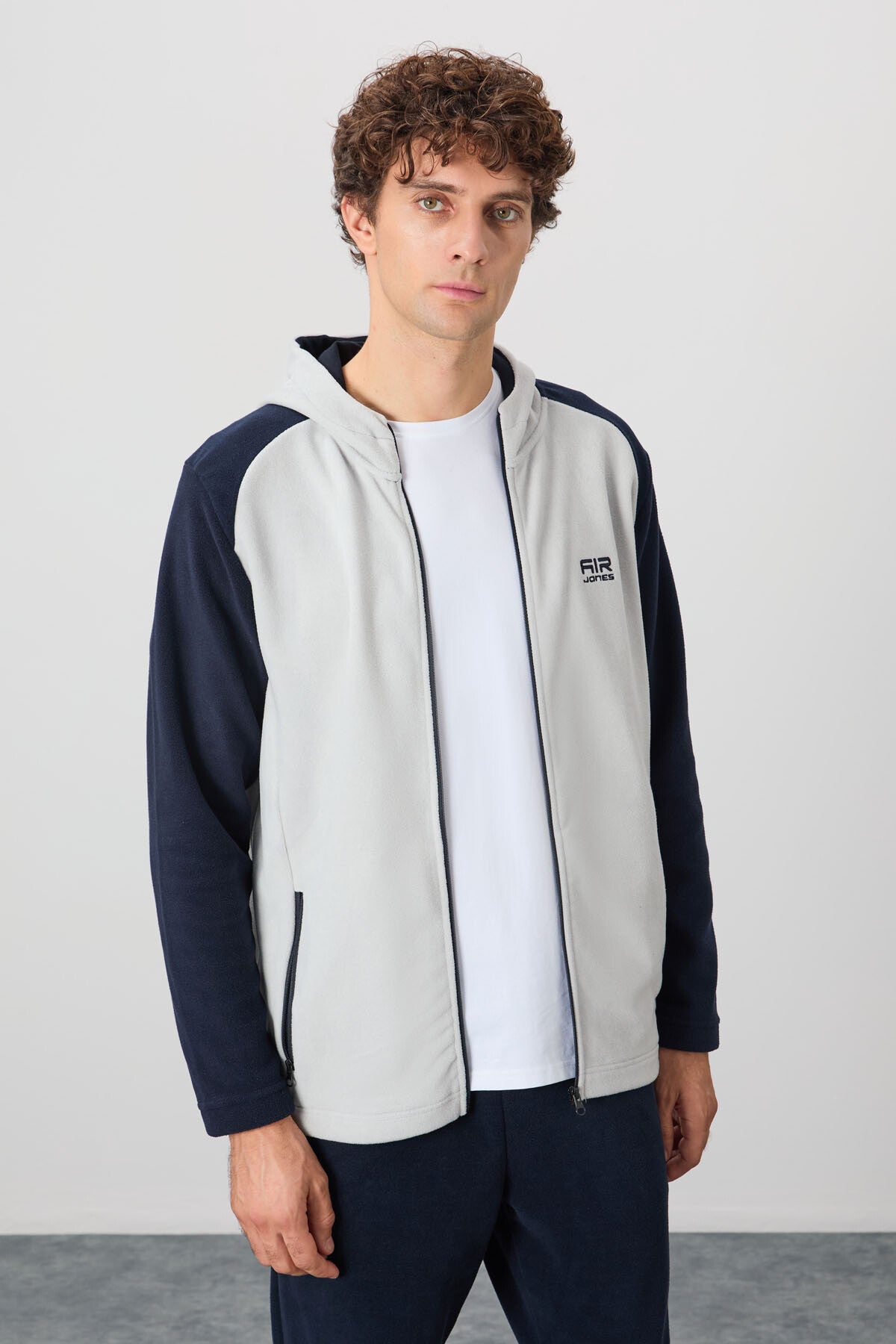 Connell Taş Rahat Kalıp Polar Erkek Sweatshirt - 88313
