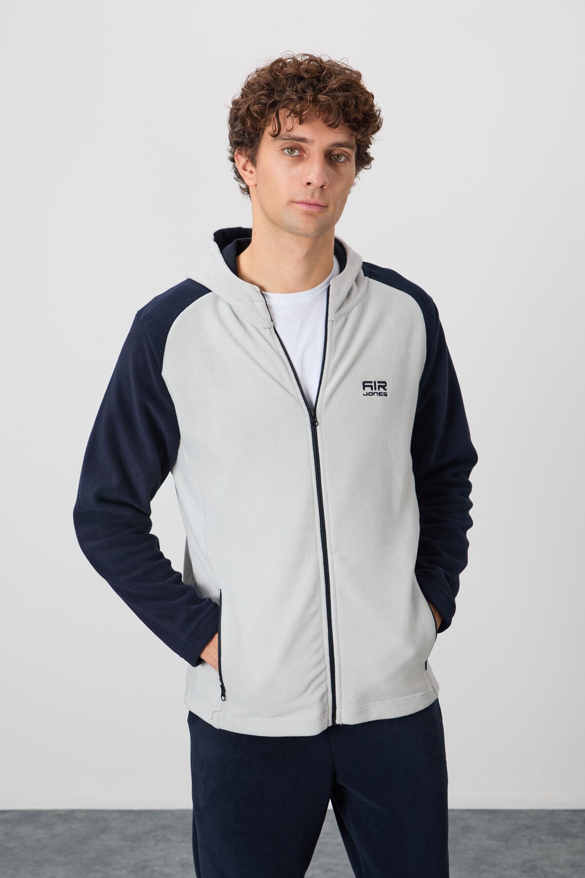 Connell Taş Rahat Kalıp Polar Erkek Sweatshirt - 88313