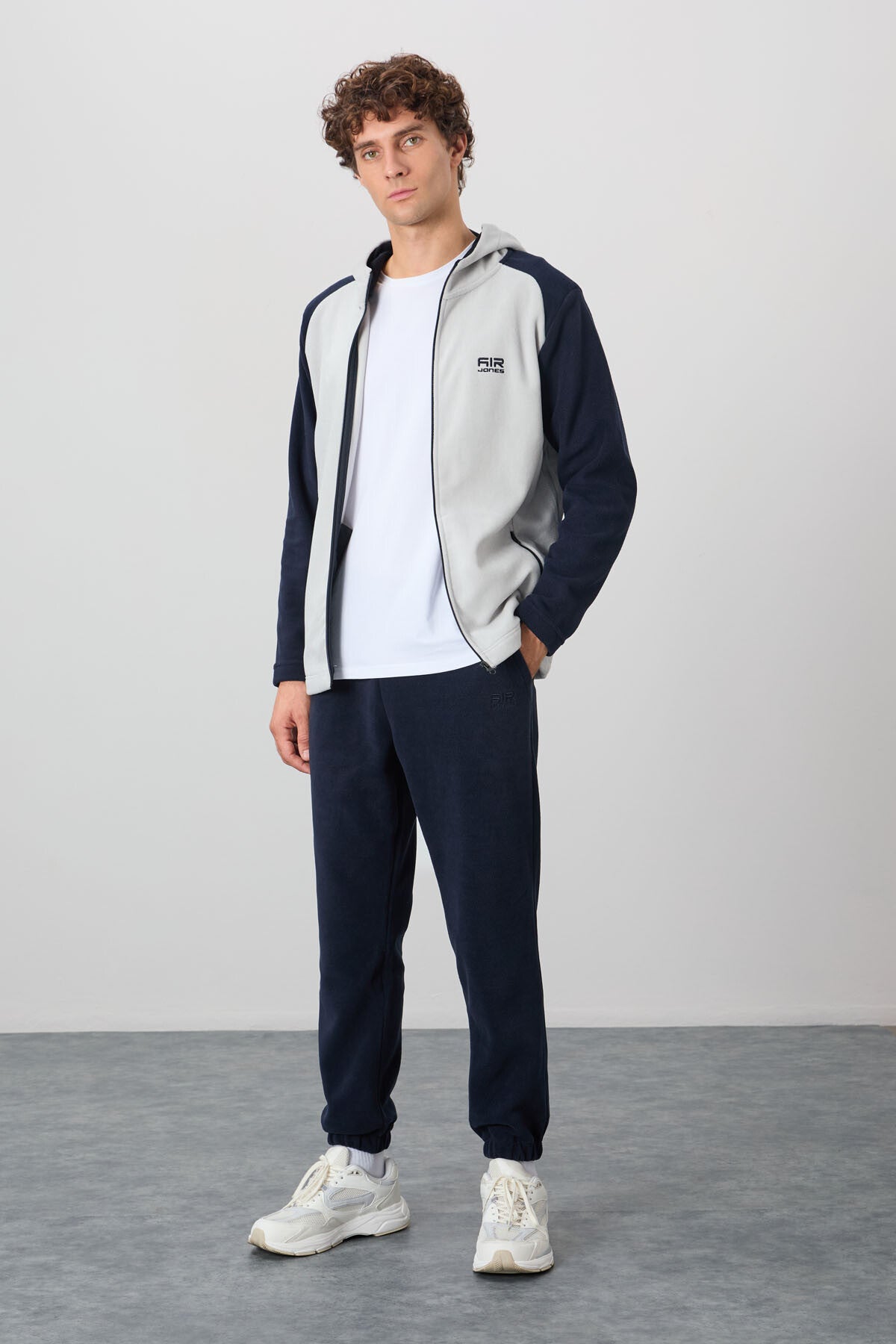 Connell Taş Rahat Kalıp Polar Erkek Sweatshirt - 88313