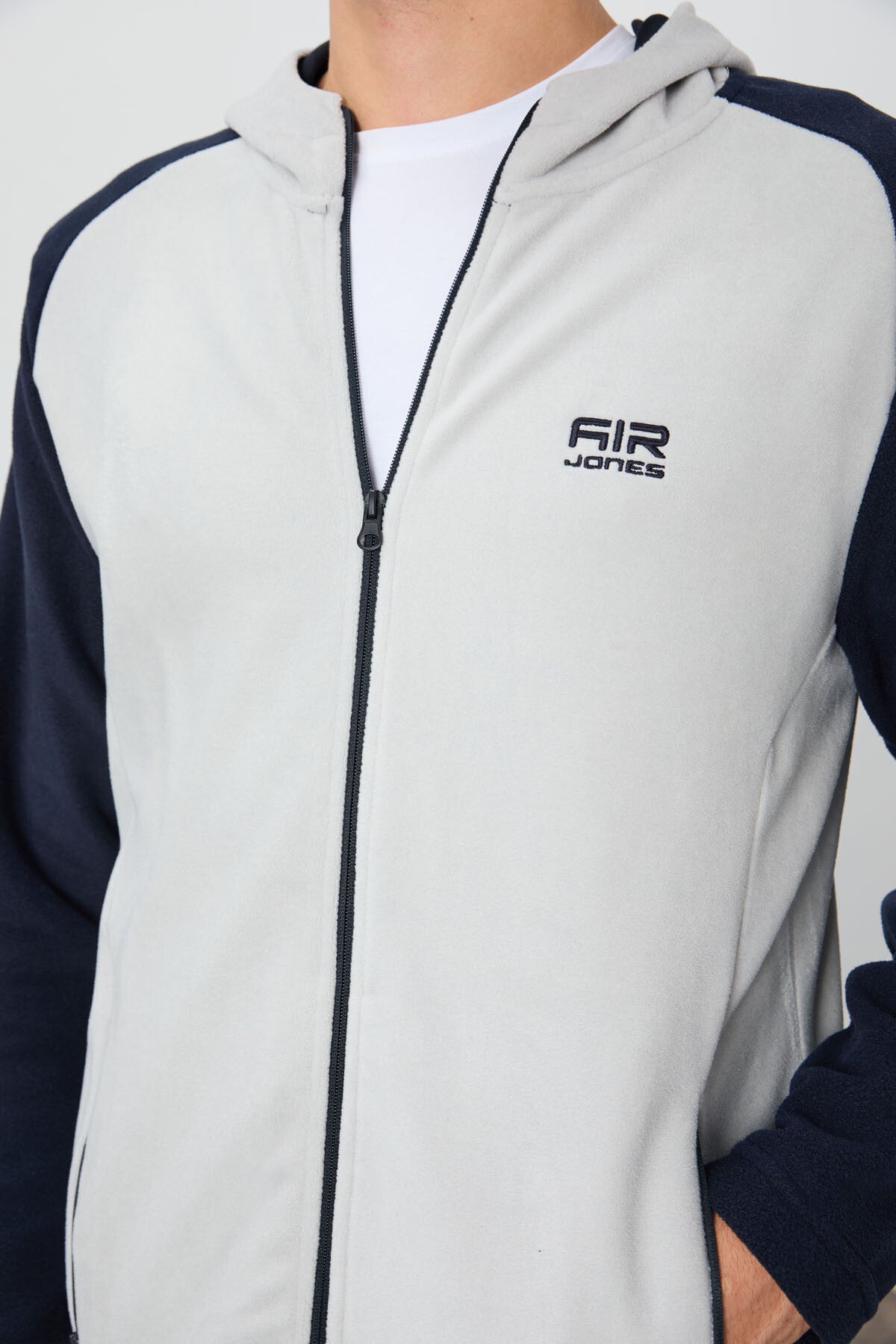 Connell Taş Rahat Kalıp Polar Erkek Sweatshirt - 88313
