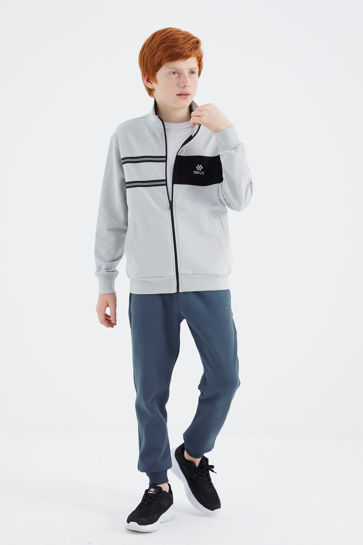 Taş Dik Yaka Erkek Çocuk Sweatshirt - 11183