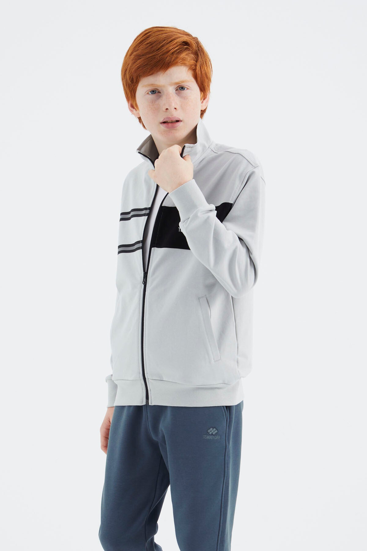 Taş Dik Yaka Erkek Çocuk Sweatshirt - 11183