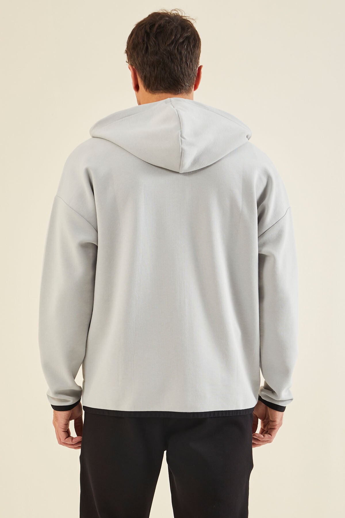 Taş Kapüşonlu  Gizli Cep Detaylı Erkek Sweatshirt - 88288