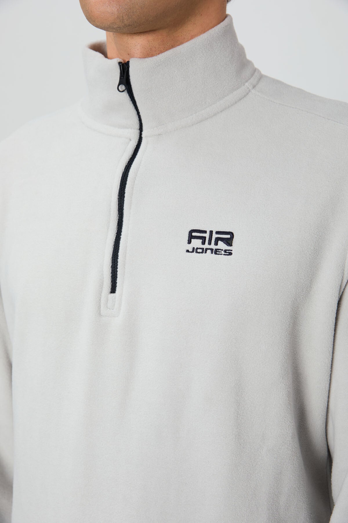 River Taş Dik Yaka Erkek Polar Sweatshirt - 88310