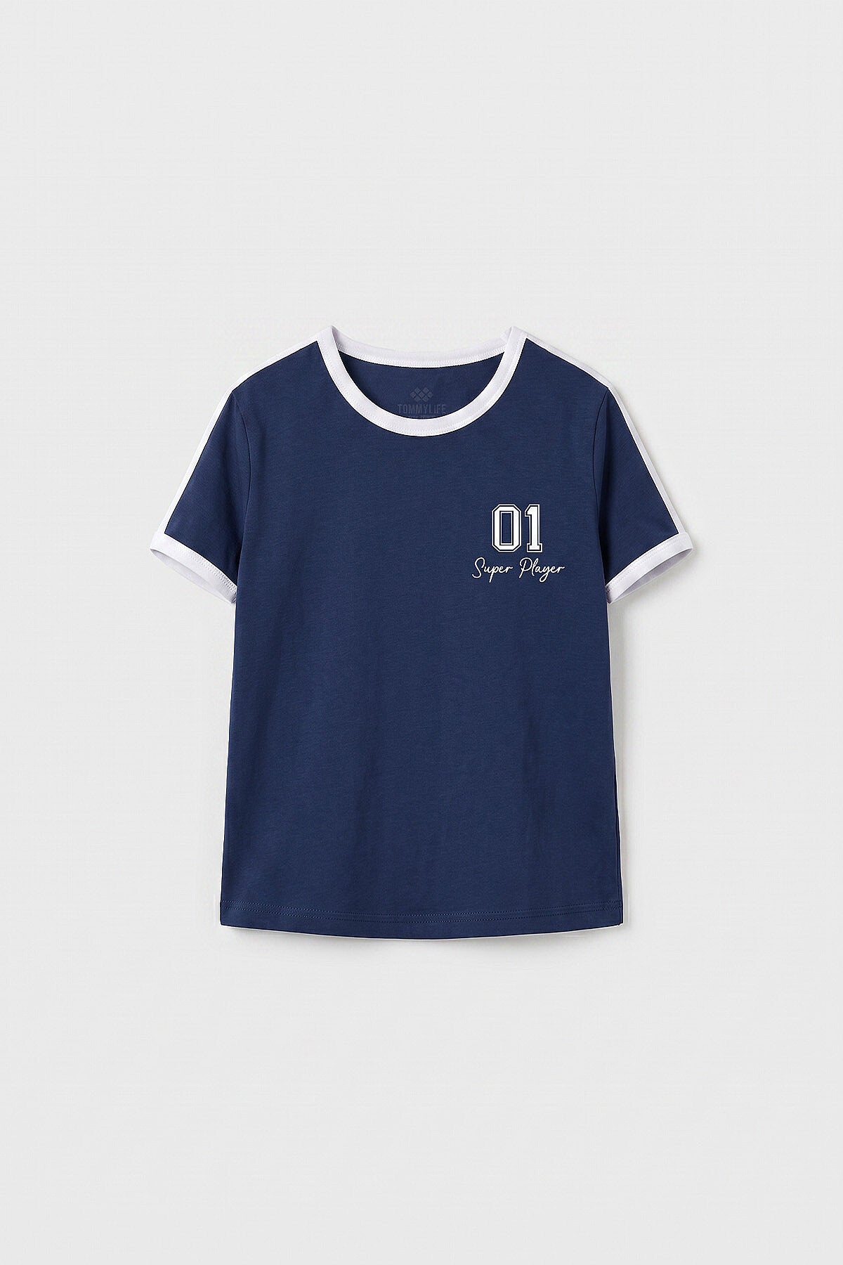 Parlament Omuz Biye Detaylı Baskılı Kız Çocuk T-Shirt - 75181