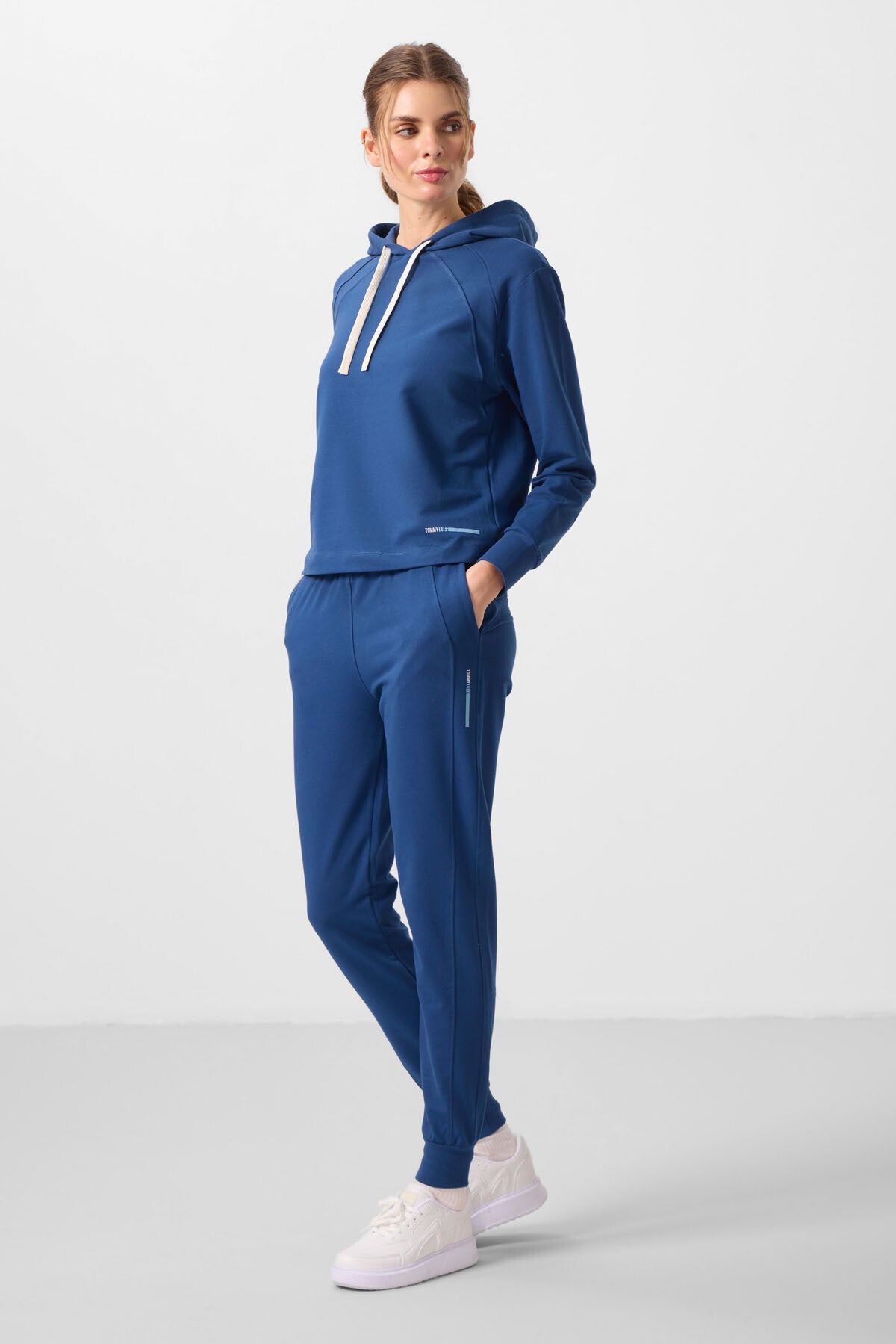 Parlament Kapüşonlu Oversize Kadın Eşofman Takım - 95336