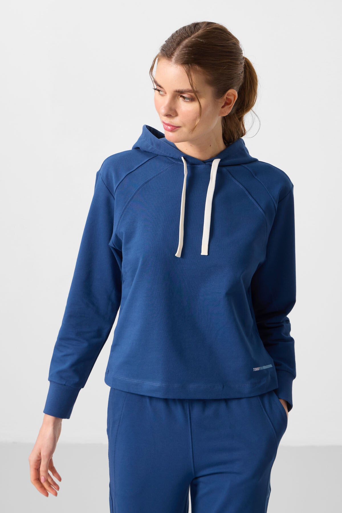 Parlament Kapüşonlu Oversize Kadın Eşofman Takım - 95336