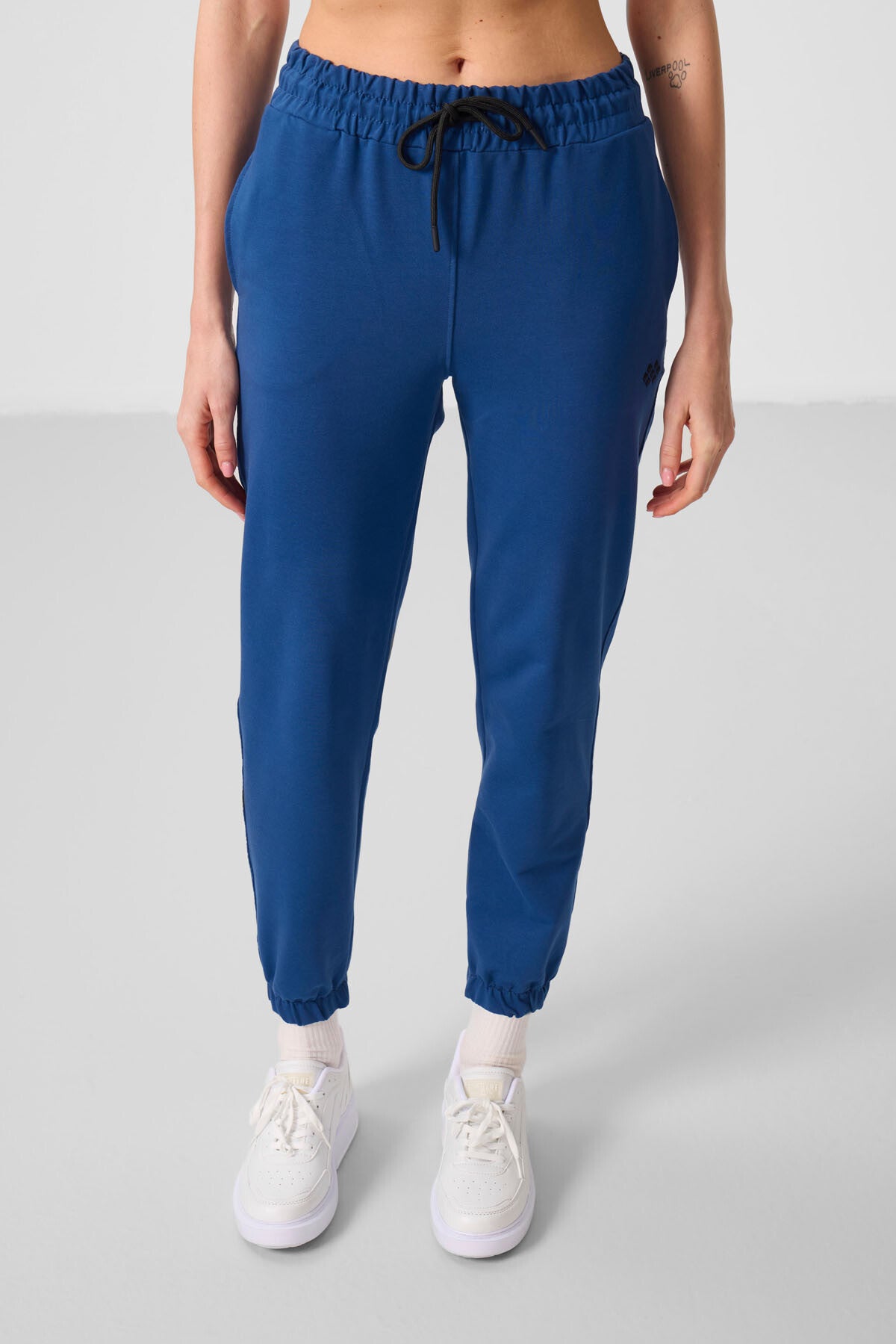 Parlament Dik Yaka Fermuarlı Rahat Form Kadın Eşofman Tunik Takım - 95345