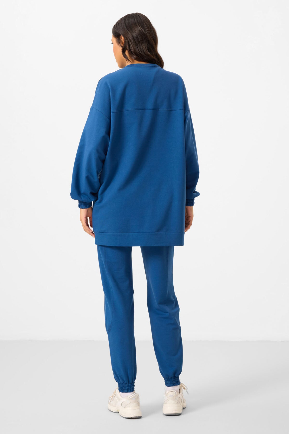 Parlament O Yaka Basic Oversize Kadın Eşofman Tunik Takım - 95347