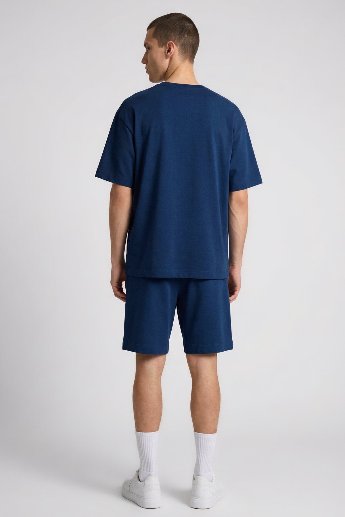 Parlament Oversize Fit Basic Erkek Şort Takım - 85292