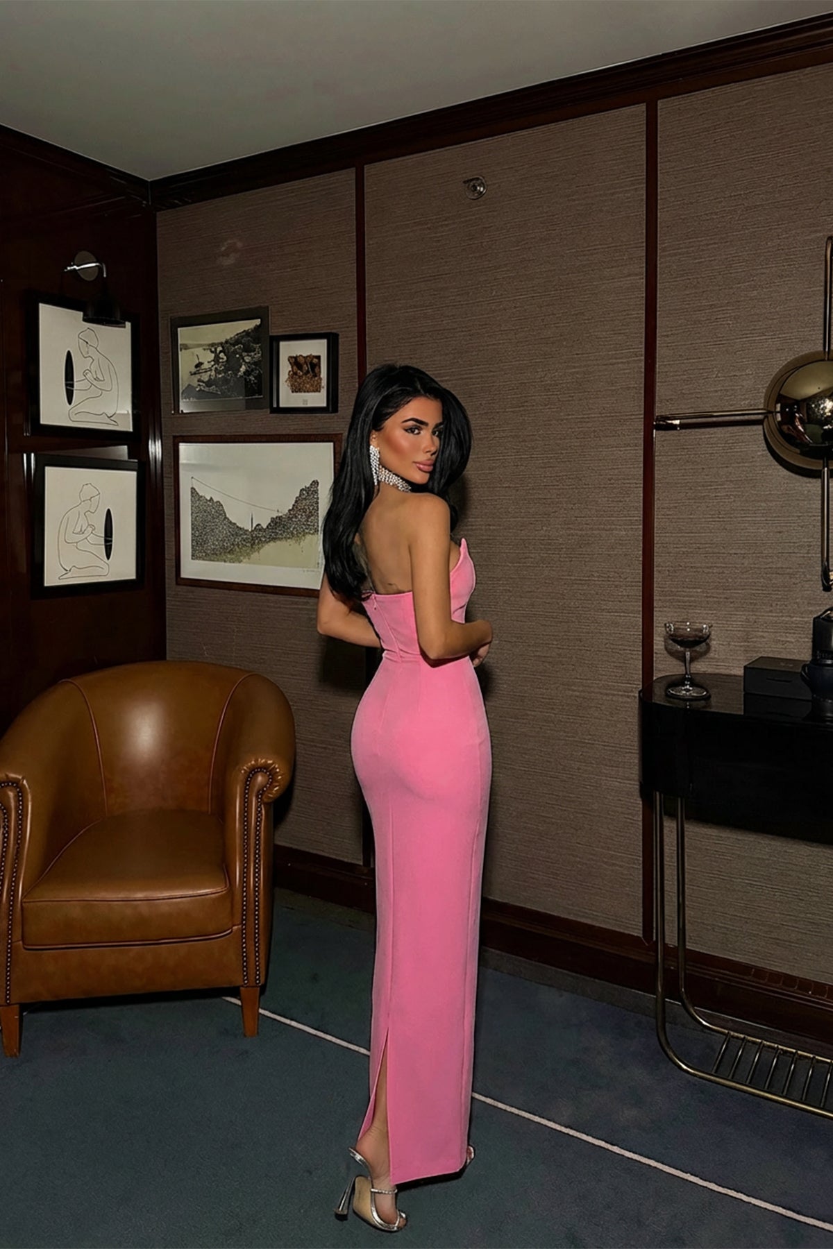 Pembe Cressida Elbise ATE-3235