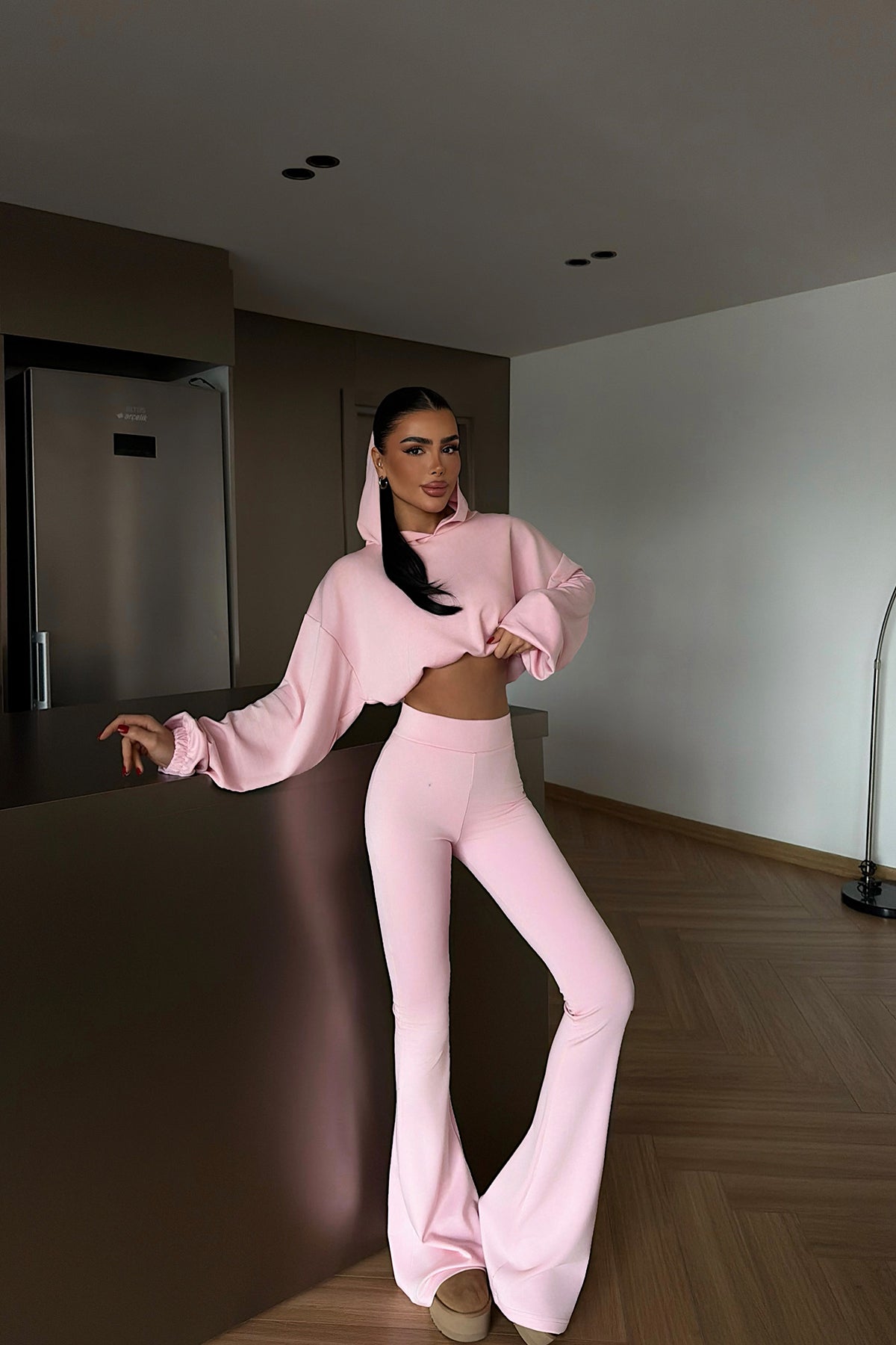 Pembe Kerrie Eşofman Takım ATE-4137