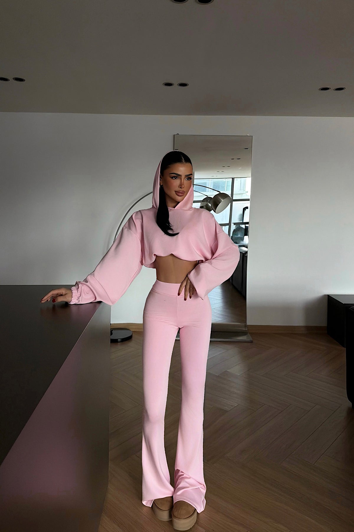 Pembe Kerrie Eşofman Takım ATE-4137