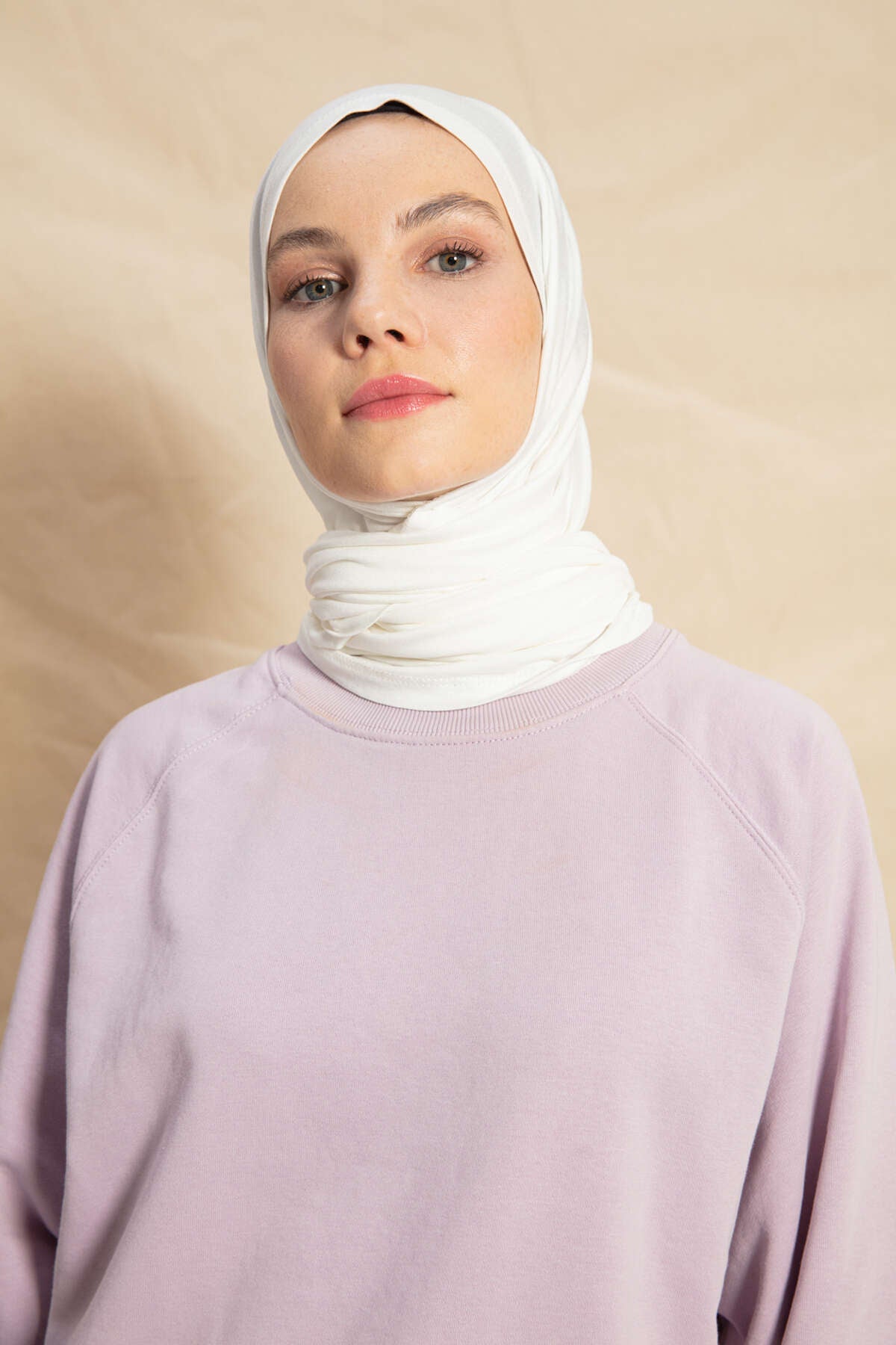 Penye Şal - Ekru