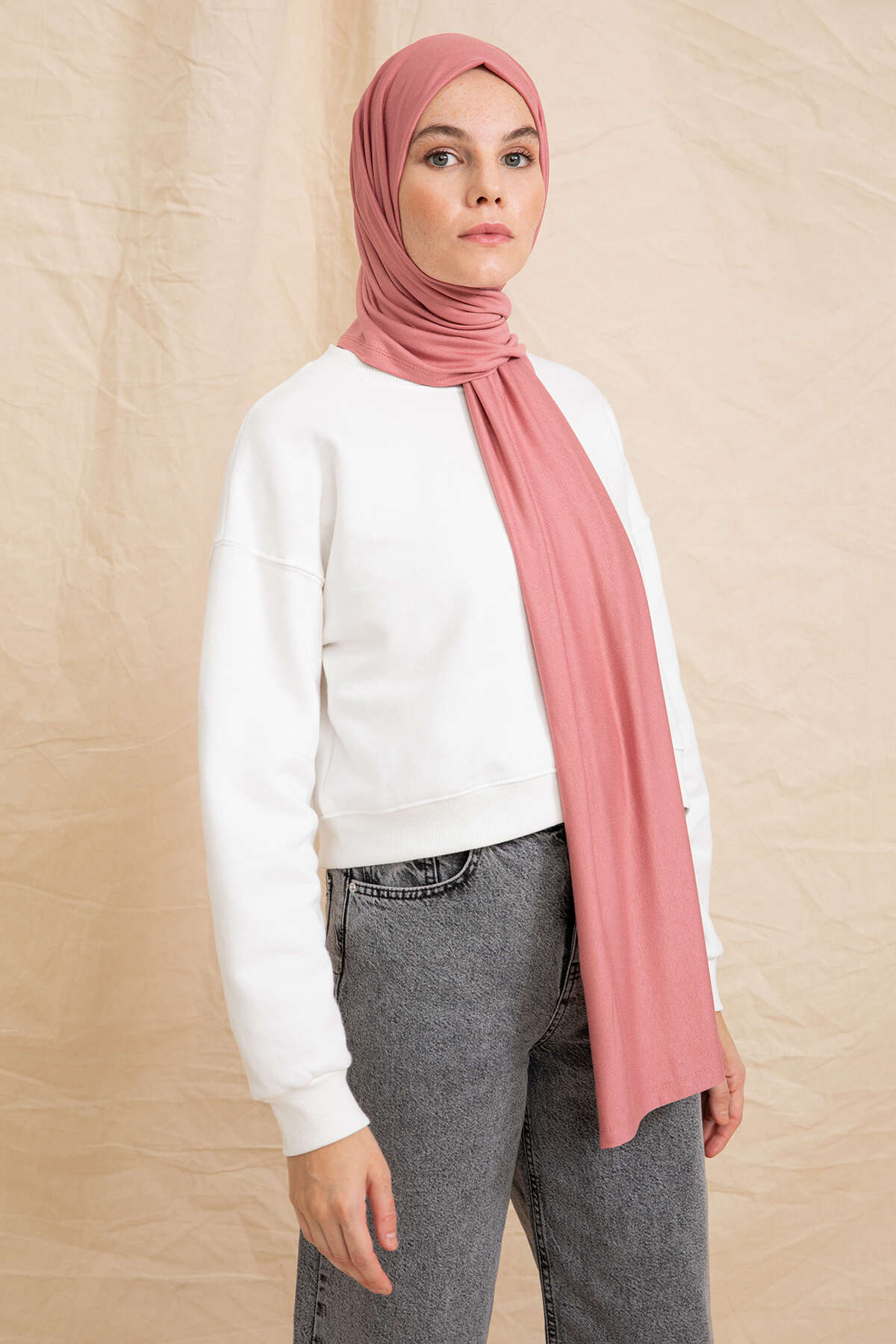 Penye Şal - Gül Kurusu