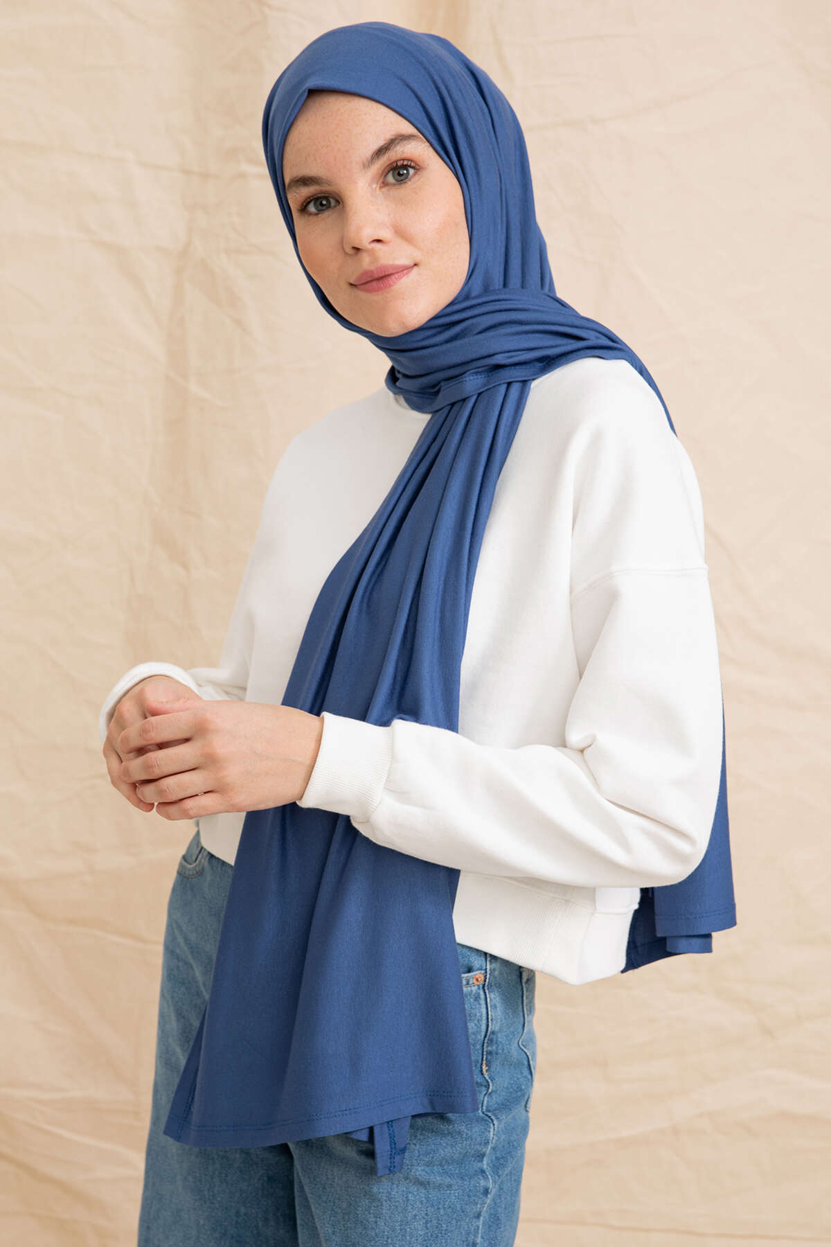 Penye Şal - İndigo