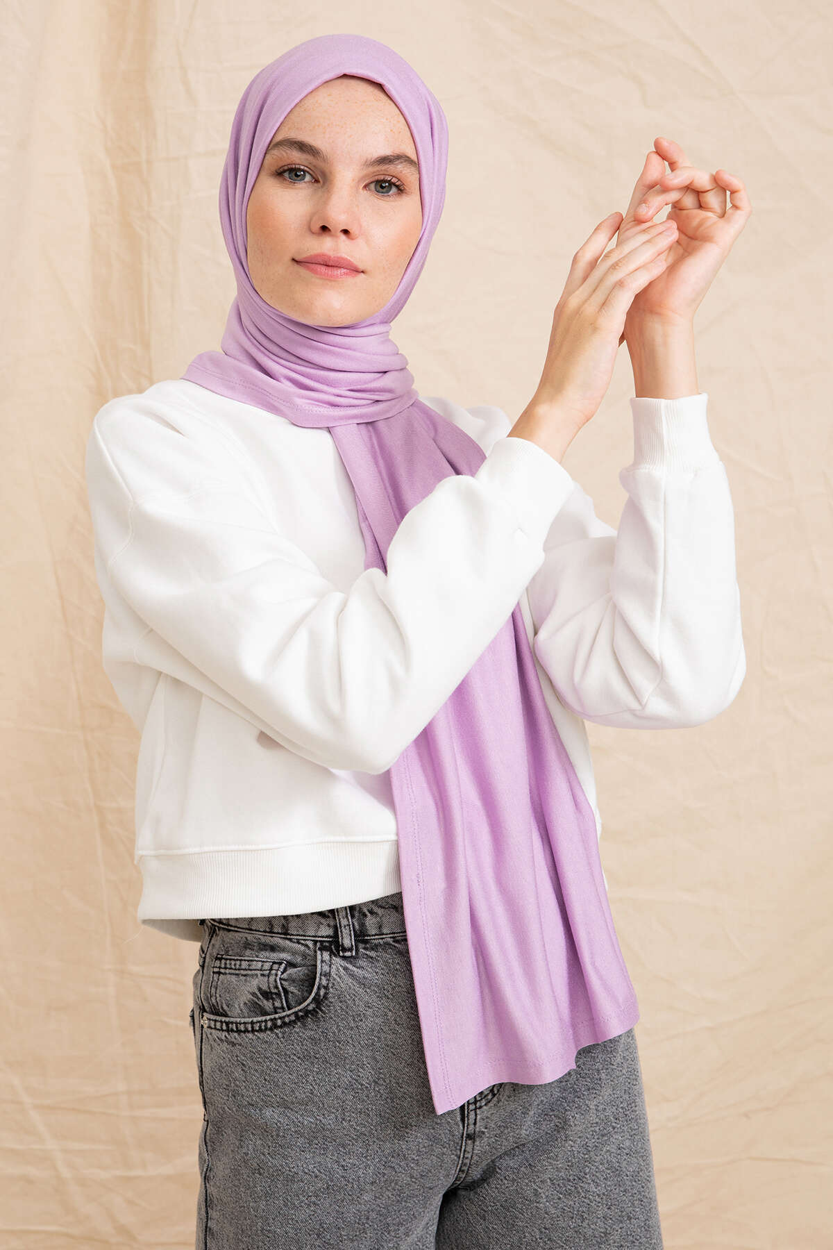 Penye Şal - Lila