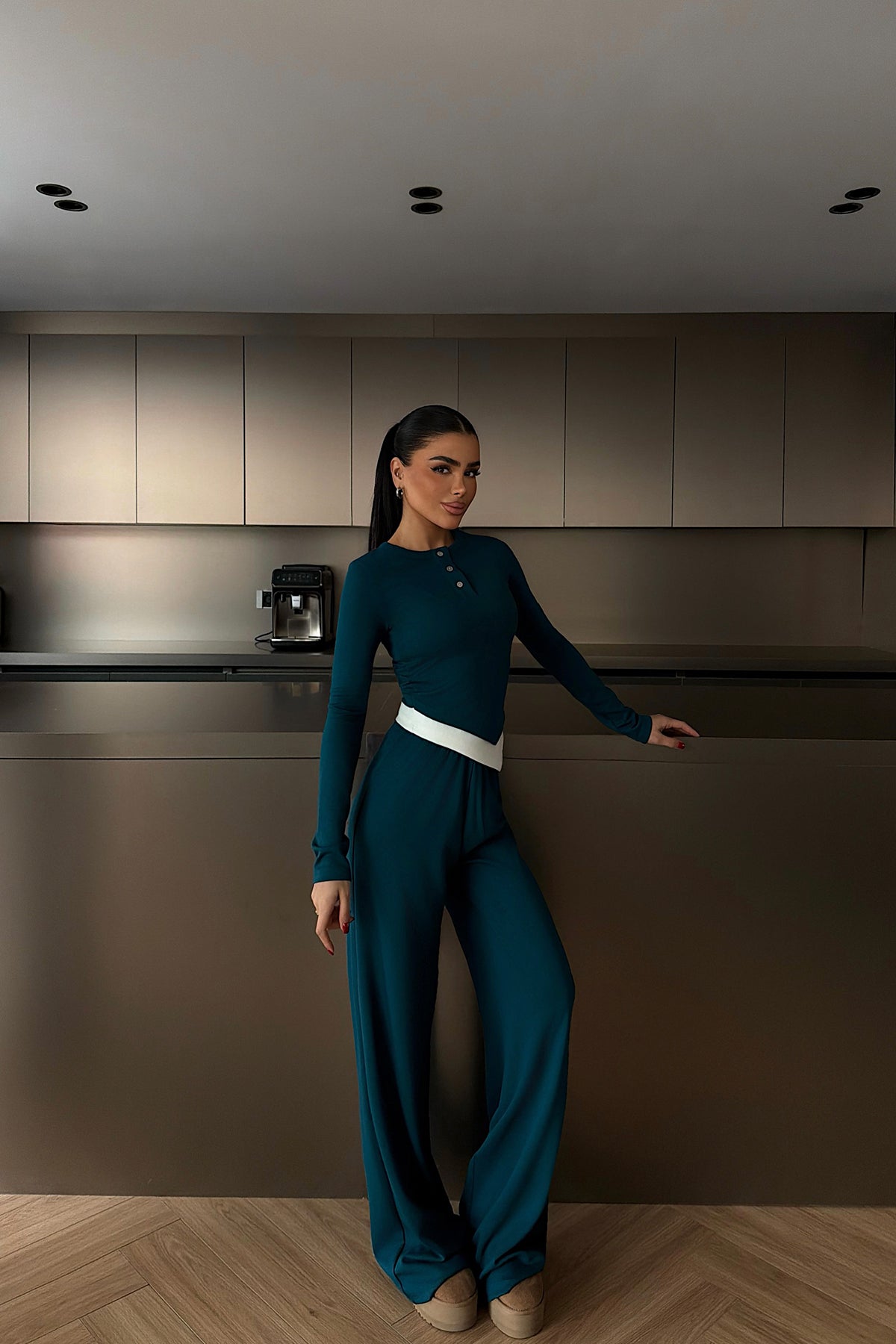 Petrol Yeşili Lobster Takım ATE-4242