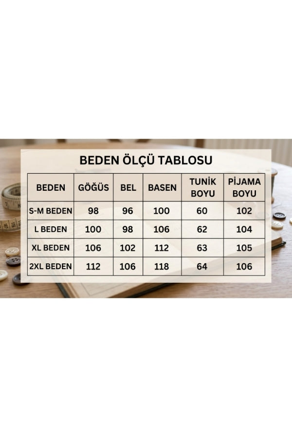 Siyah Düğmeli Uzun Kollu %95 Pamuk Kadın Pijama Takımı