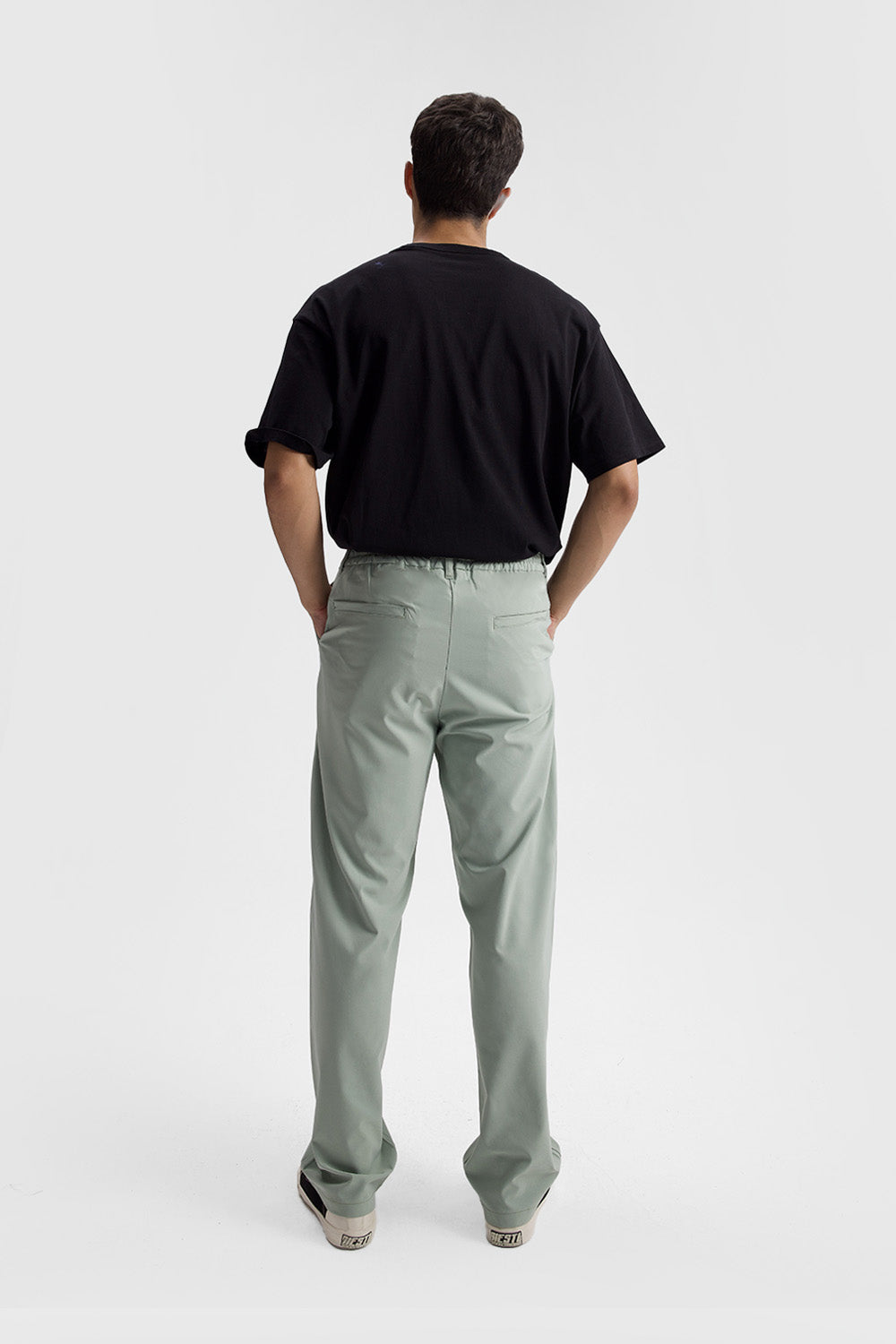 PİLİLİ DÖKÜMLÜ PANTOLON - MİNT XL