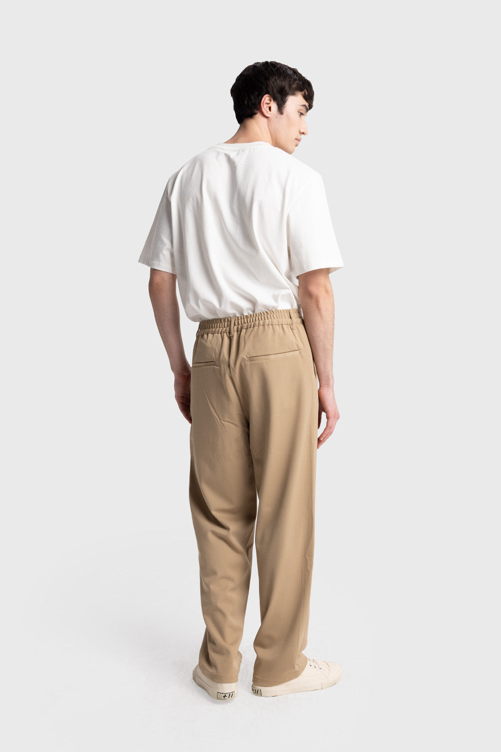 PİLİLİ DÖKÜMLÜ PANTOLON - TABA XL