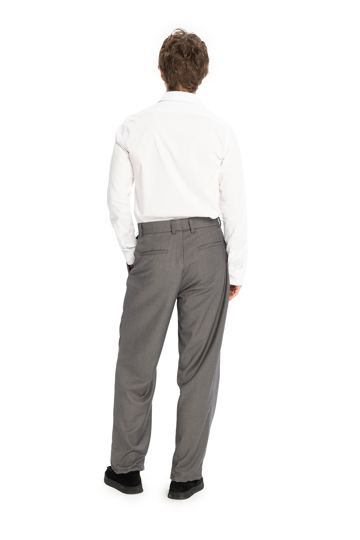 PİLİLİ PANTOLON - ANTRASİT - ANTRASİT M